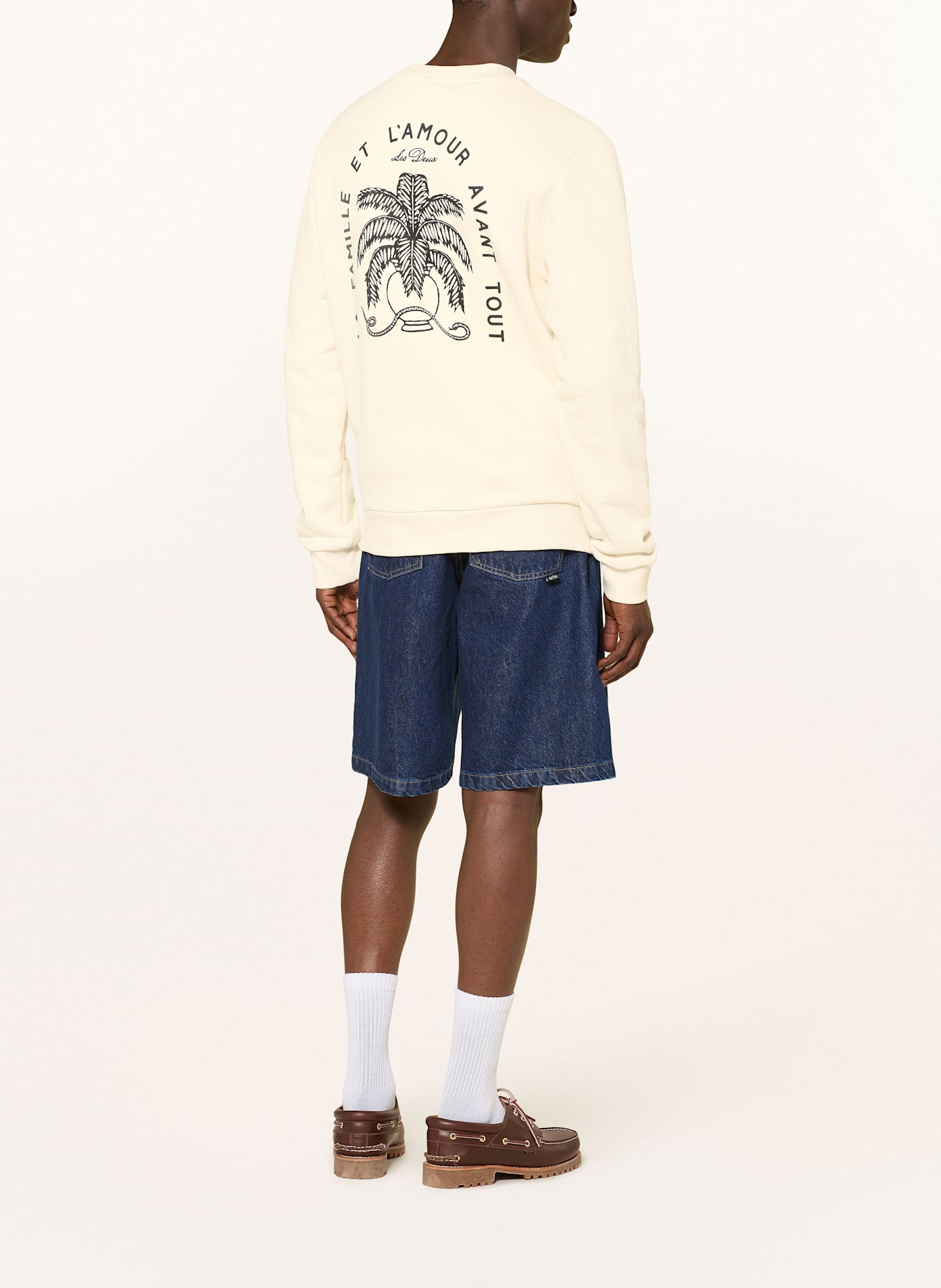 LES DEUX Sweatshirt DIAZ: ECRU