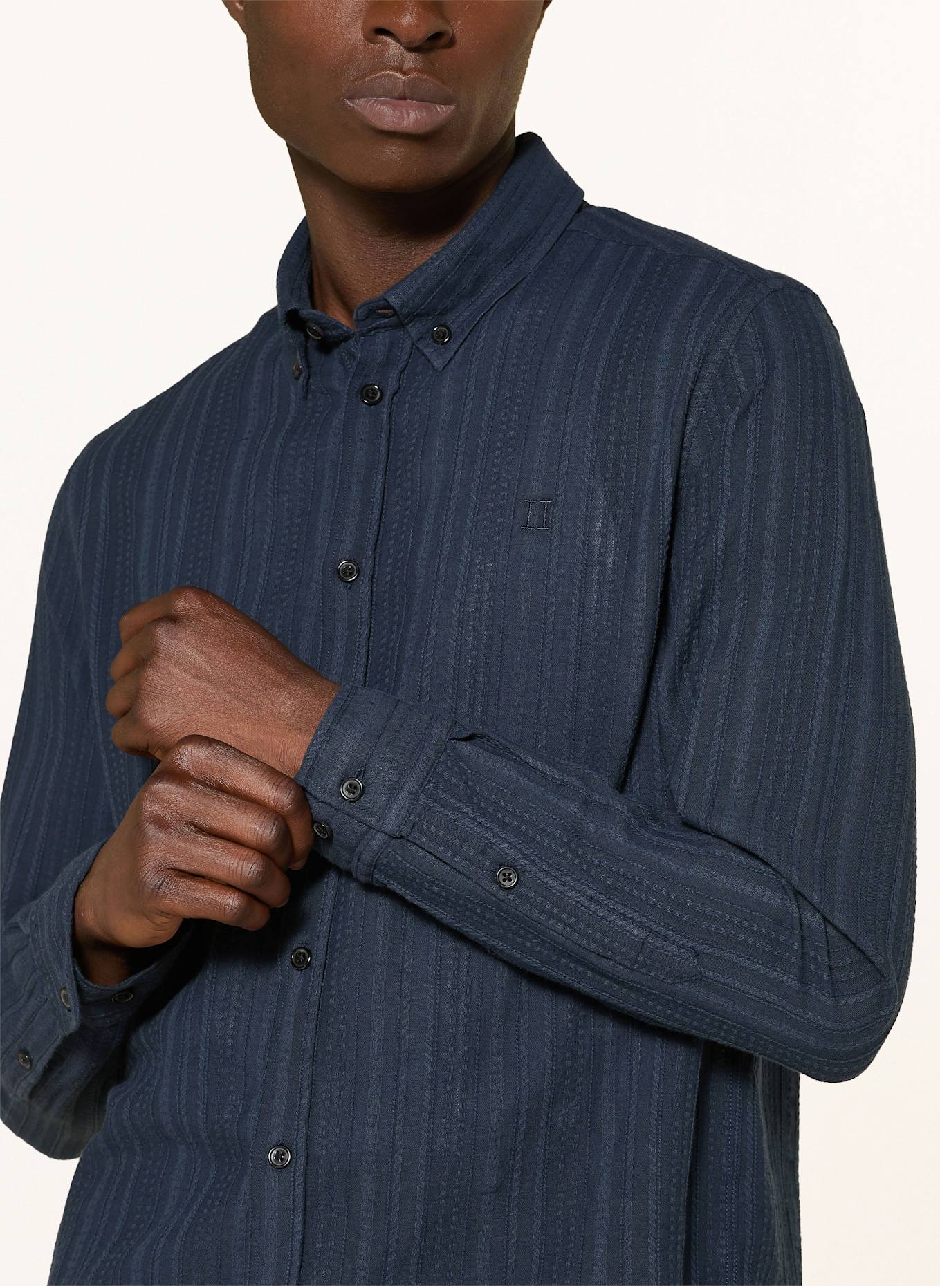 LES DEUX Hemd KONRAD Comfort Fit: DUNKELBLAU