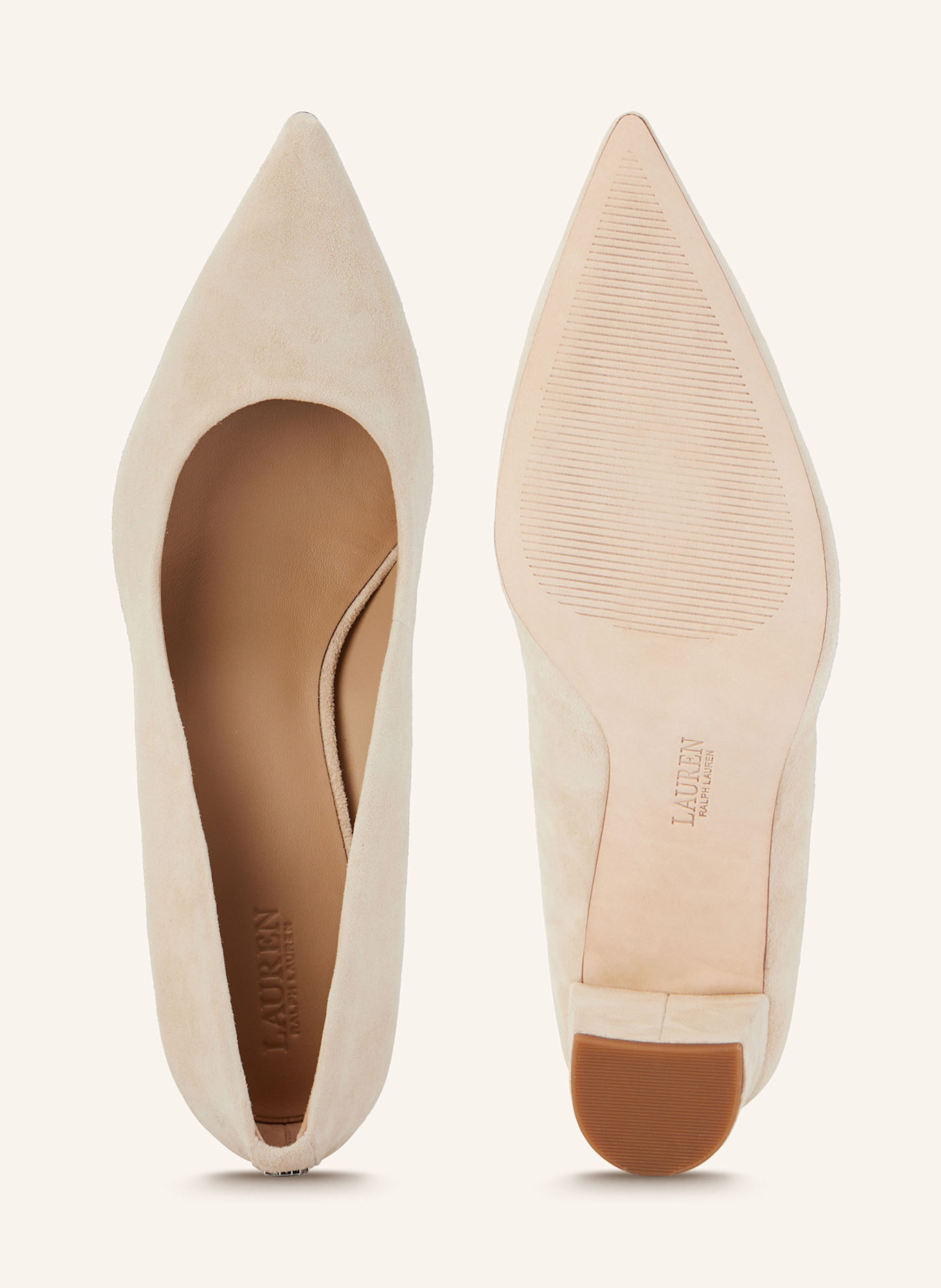 LAUREN RALPH LAUREN escarpins: BEIGE