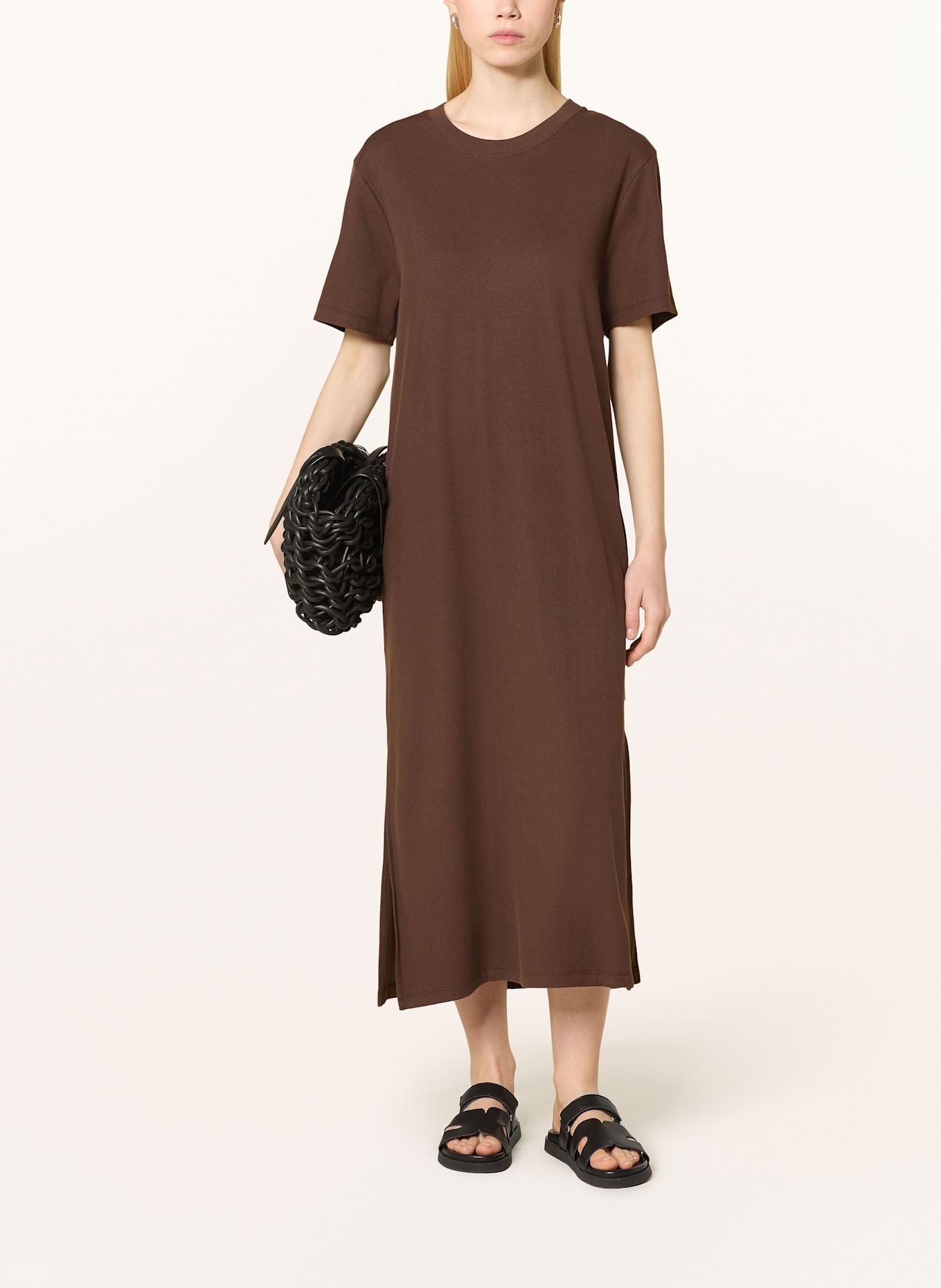 Marc O'Polo DENIM Strickkleid: DUNKELBRAUN