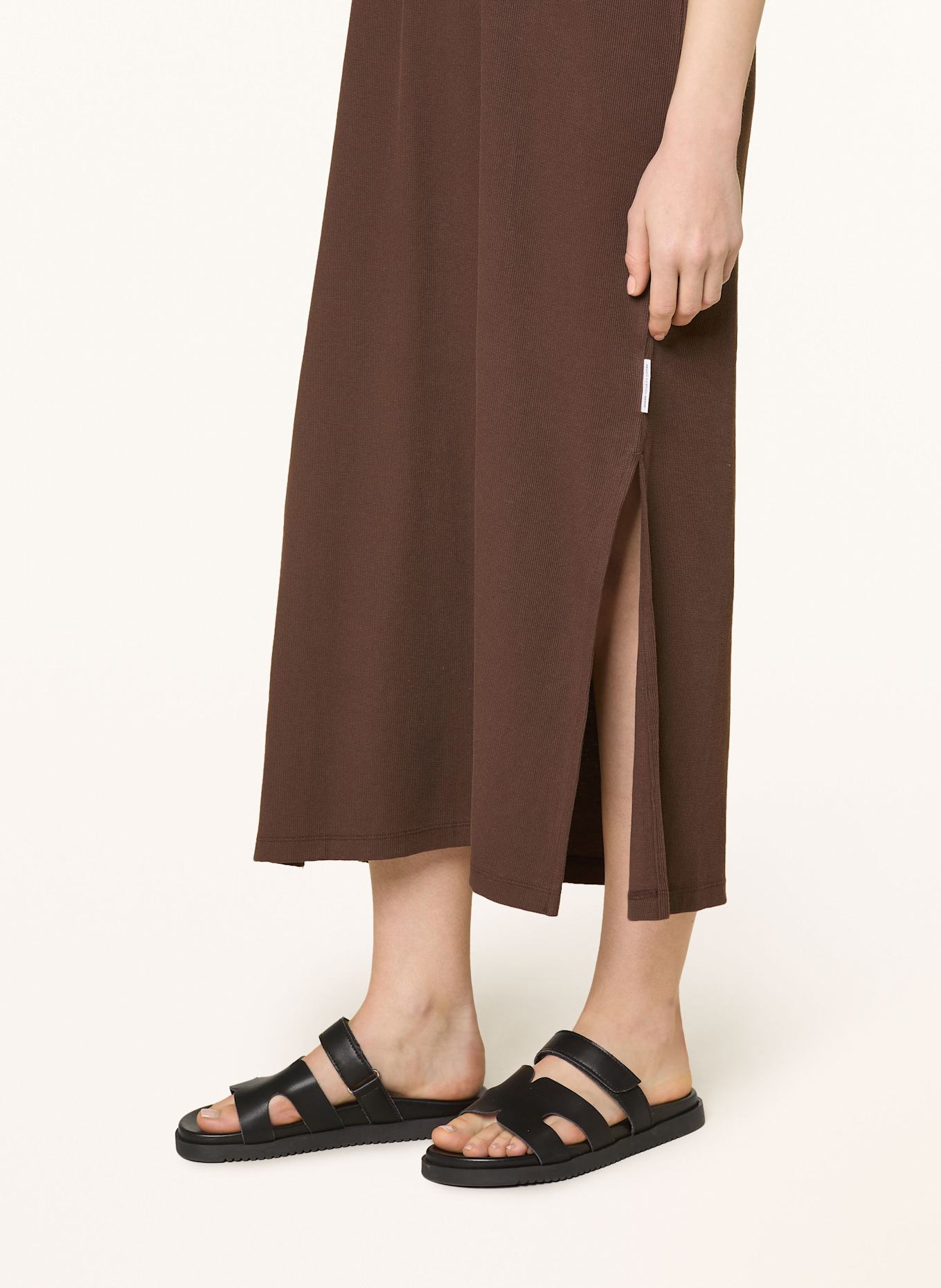 Marc O'Polo DENIM Strickkleid: DUNKELBRAUN