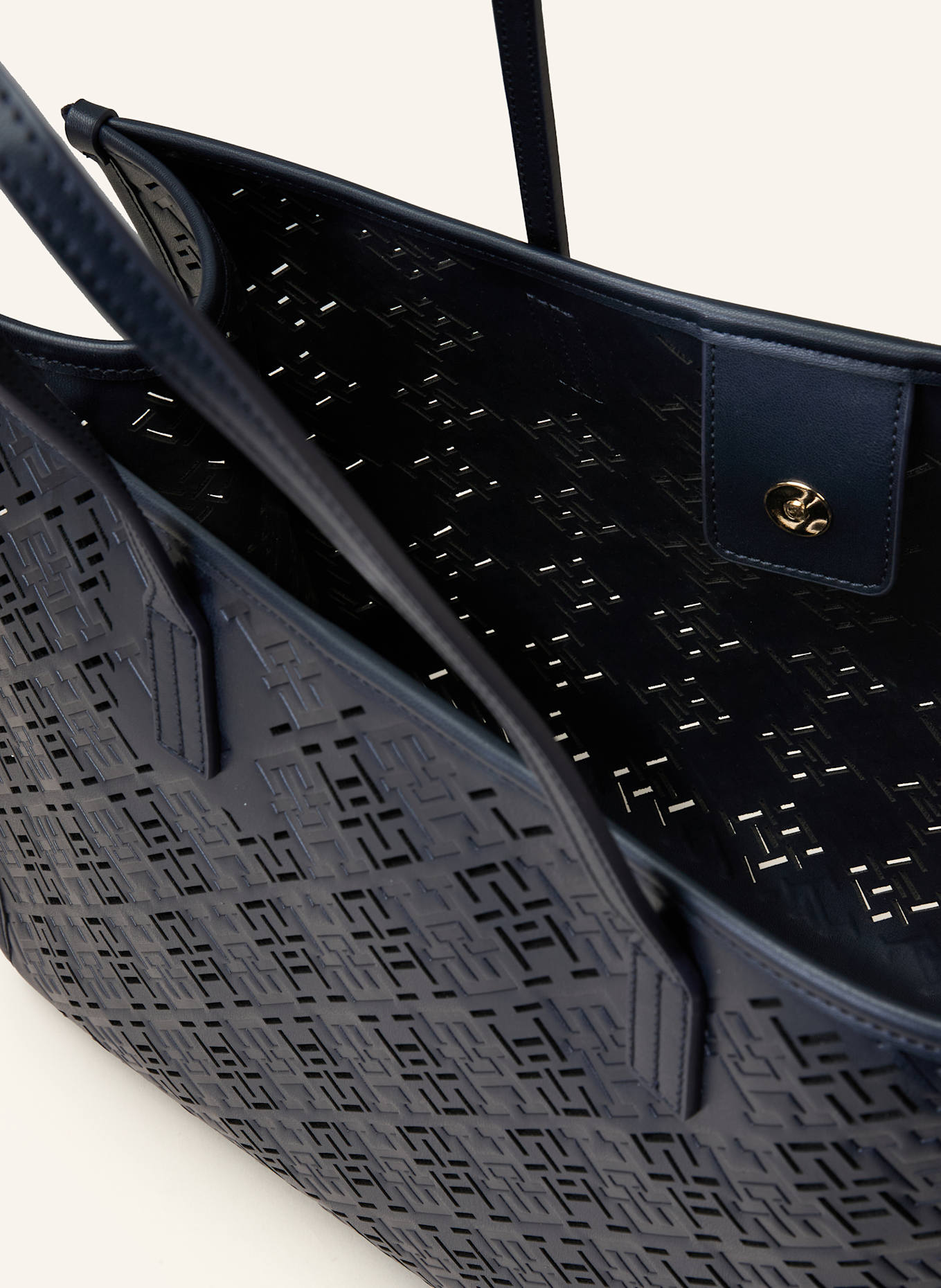 TOMMY HILFIGER Torba shopper CITY: GRANATOWY