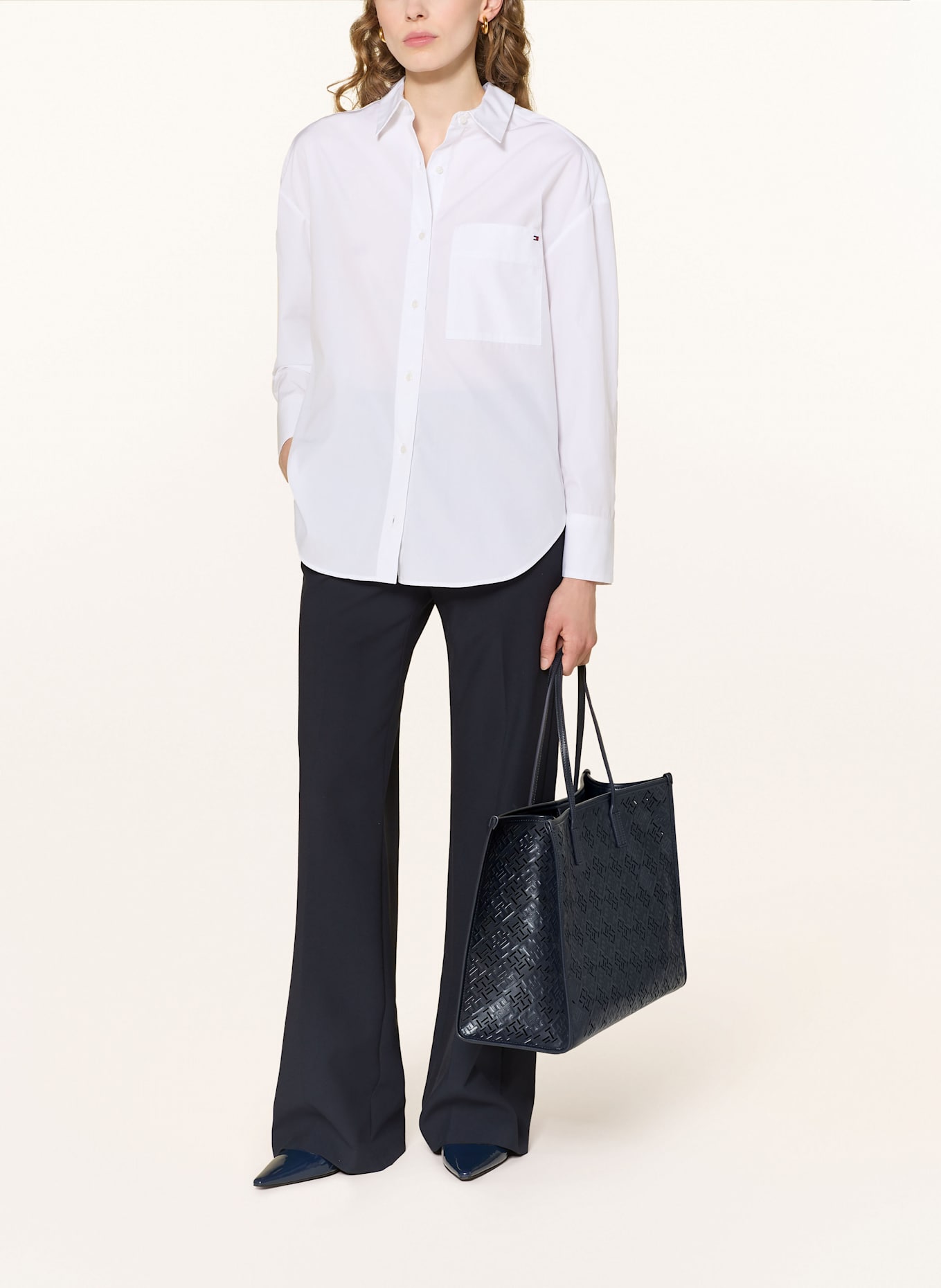 TOMMY HILFIGER Torba shopper CITY: GRANATOWY