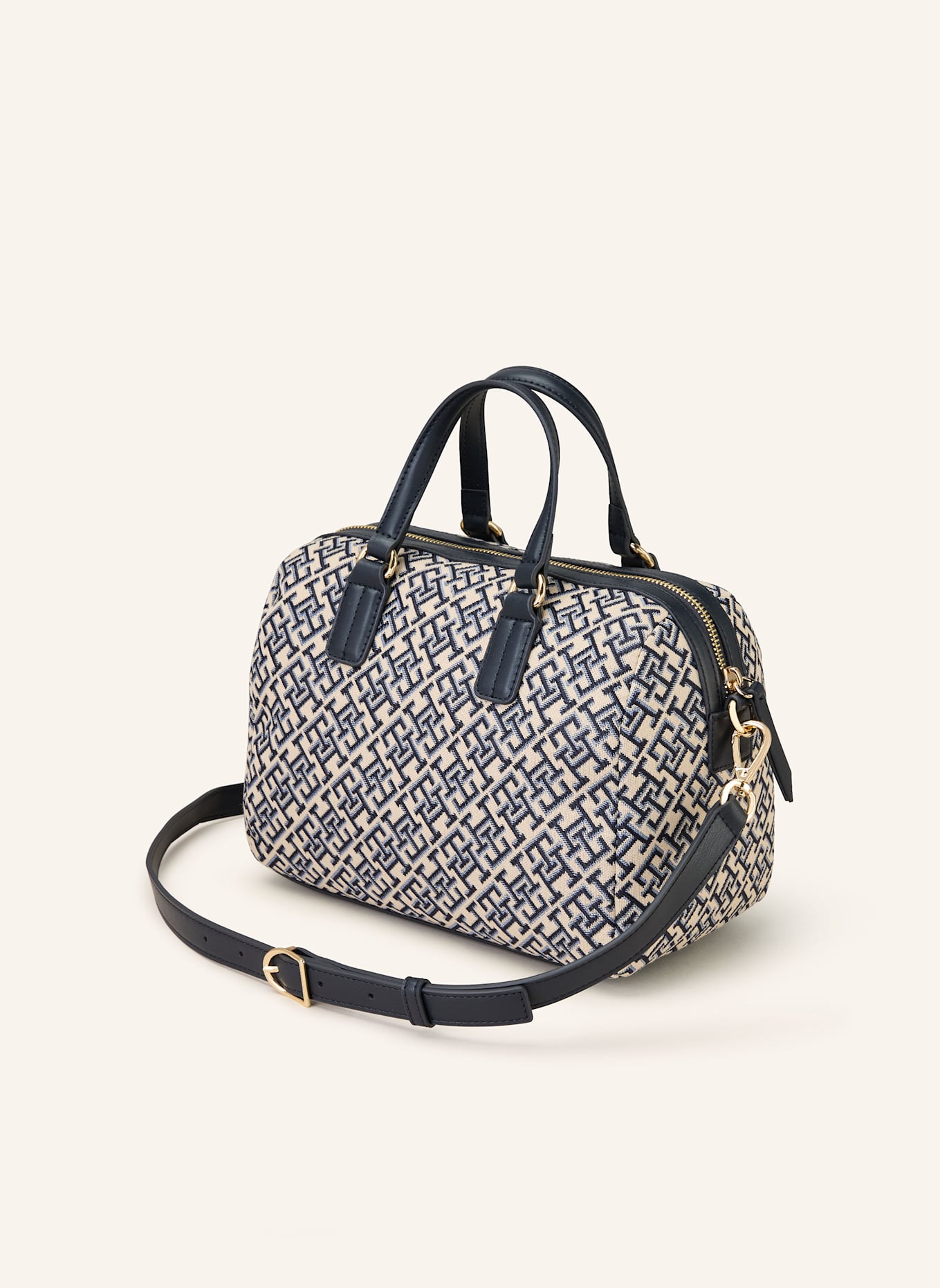TOMMY HILFIGER Torebka: GRANATOWY/ KREMOWY