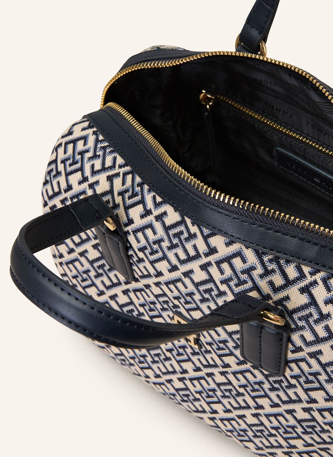 TOMMY HILFIGER Torebka: GRANATOWY/ KREMOWY