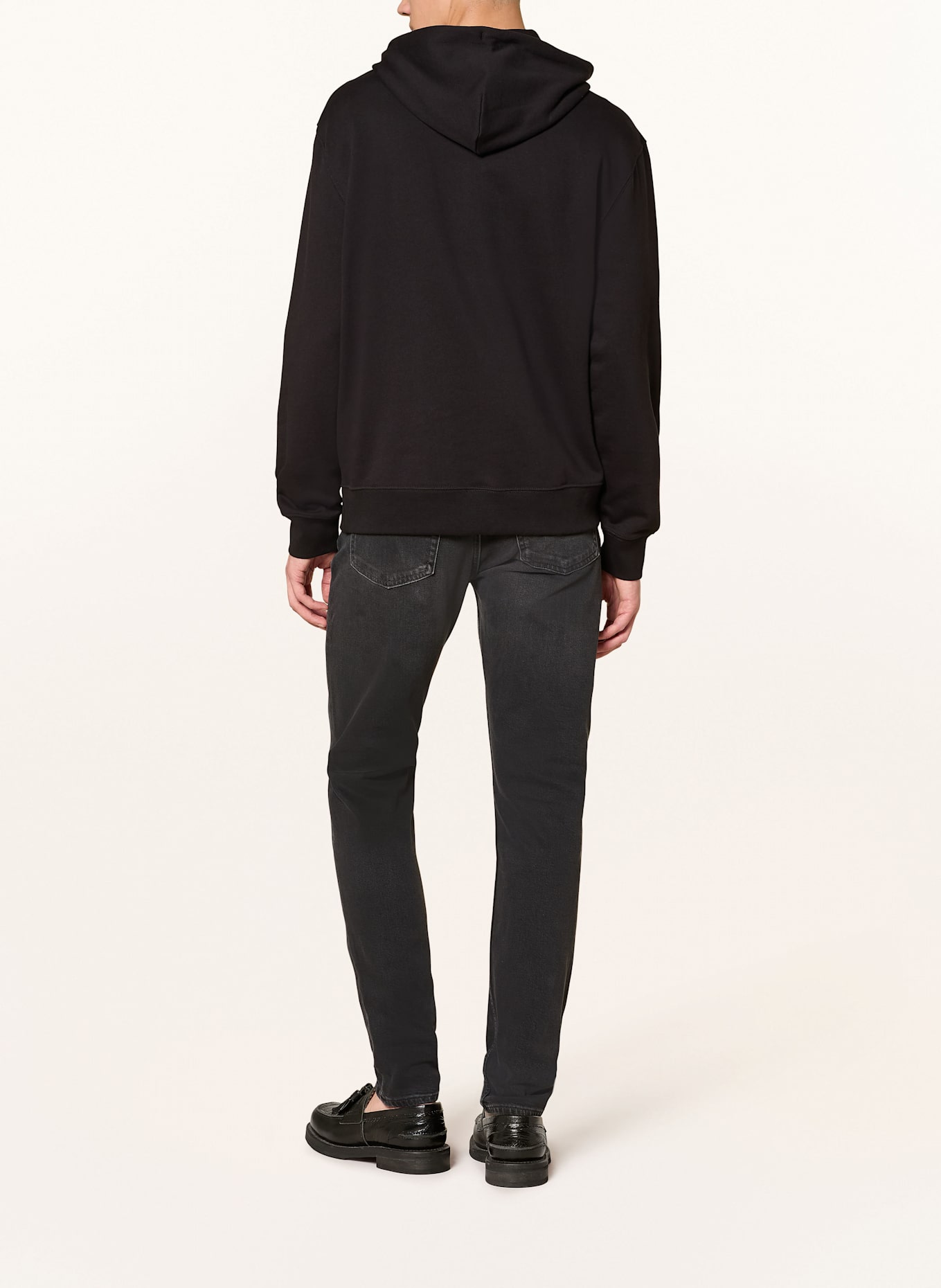 Calvin Klein Badge Hoodie Jeans slim tapered fit: 846 CK ESSENTIAL BLACK
