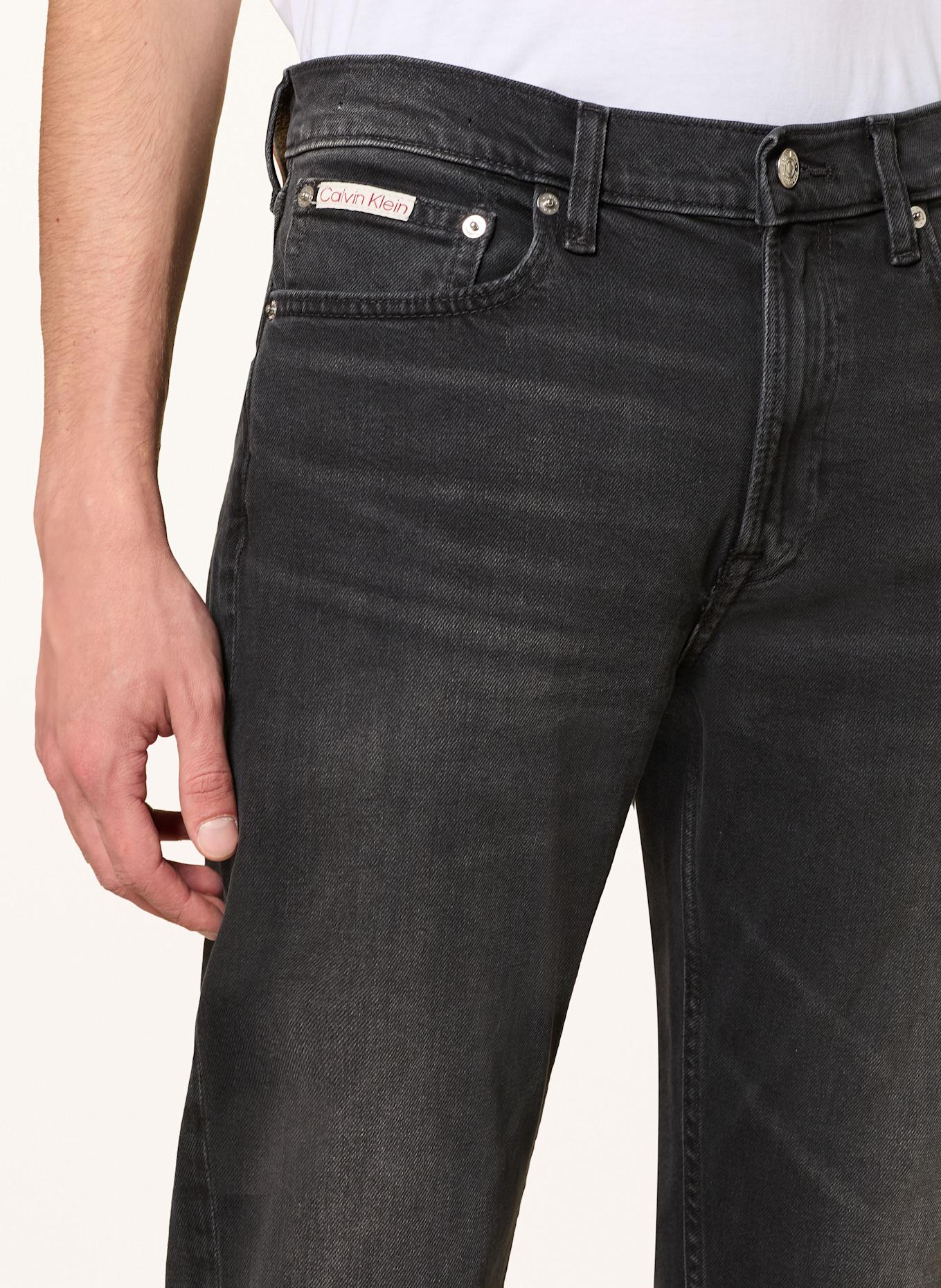 Calvin Klein Badge Hoodie Jeans slim tapered fit: 846 CK ESSENTIAL BLACK