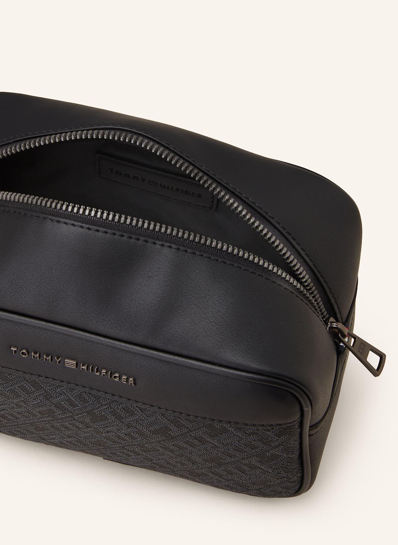 TOMMY HILFIGER Kulturtasche: SCHWARZ