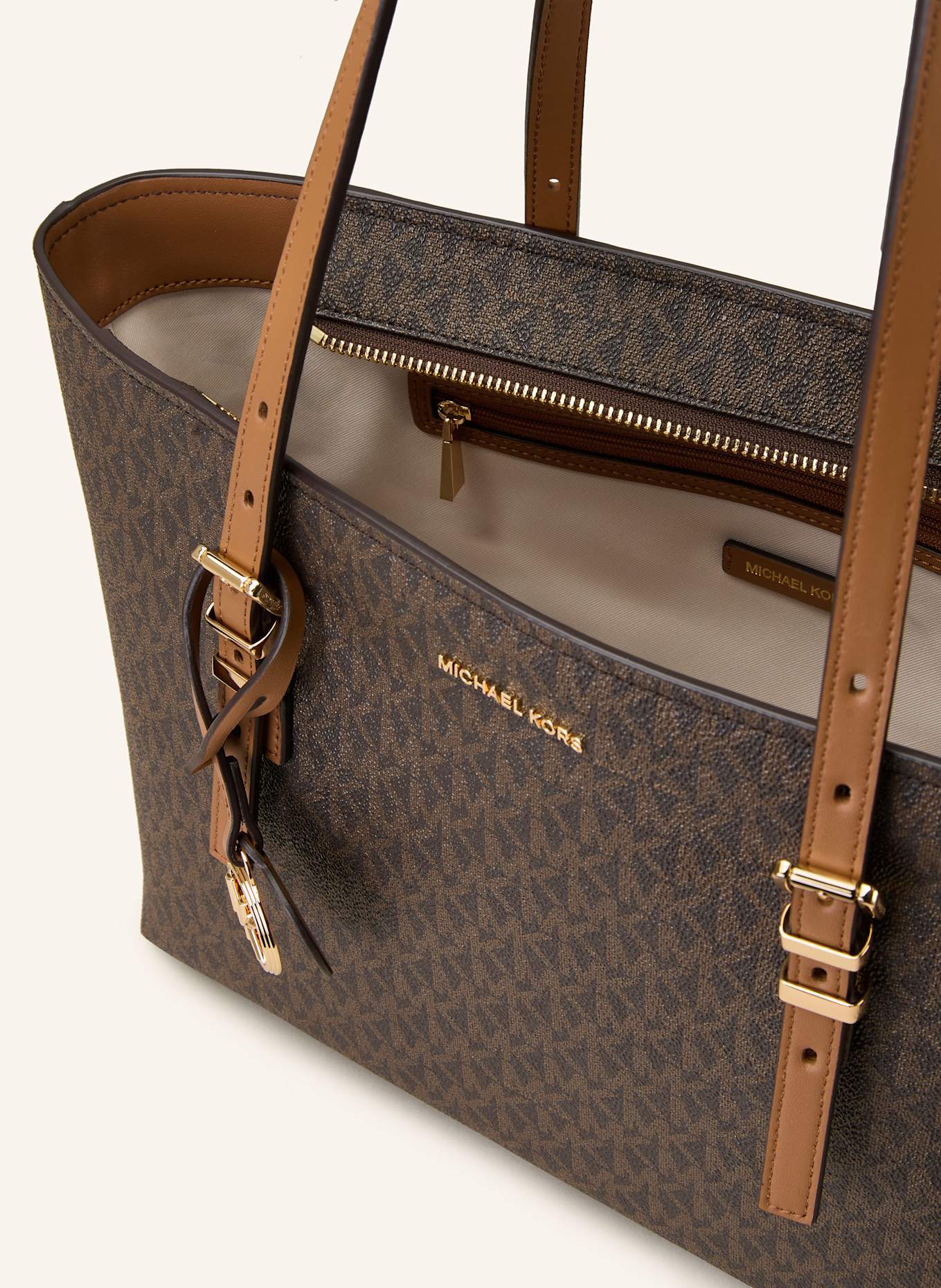 MICHAEL KORS Shopper QUINN MEDIUM: DUNKELBRAUN/ BRAUN