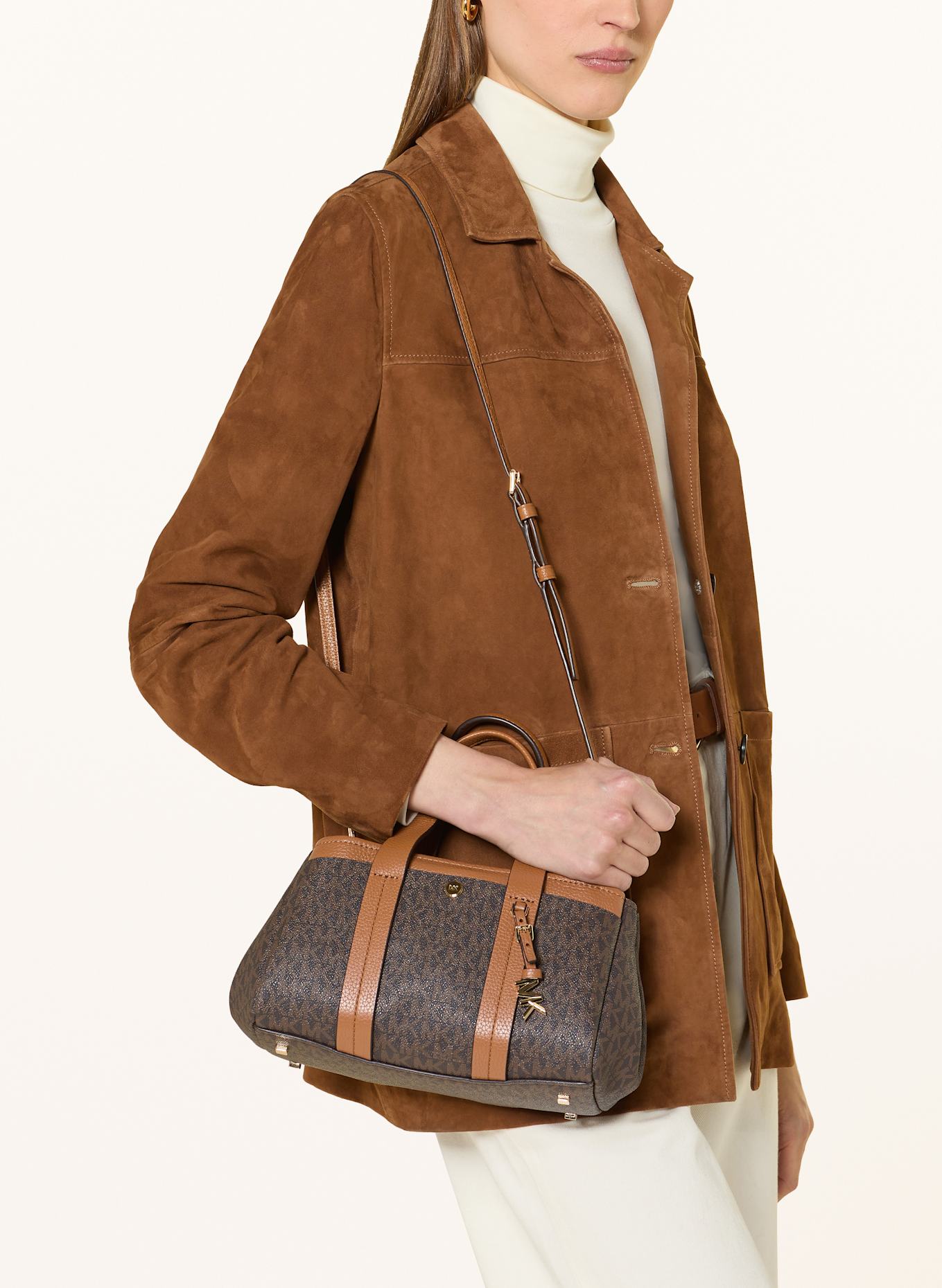MICHAEL KORS Umhängetasche ROMEE: DUNKELBRAUN/ COGNAC