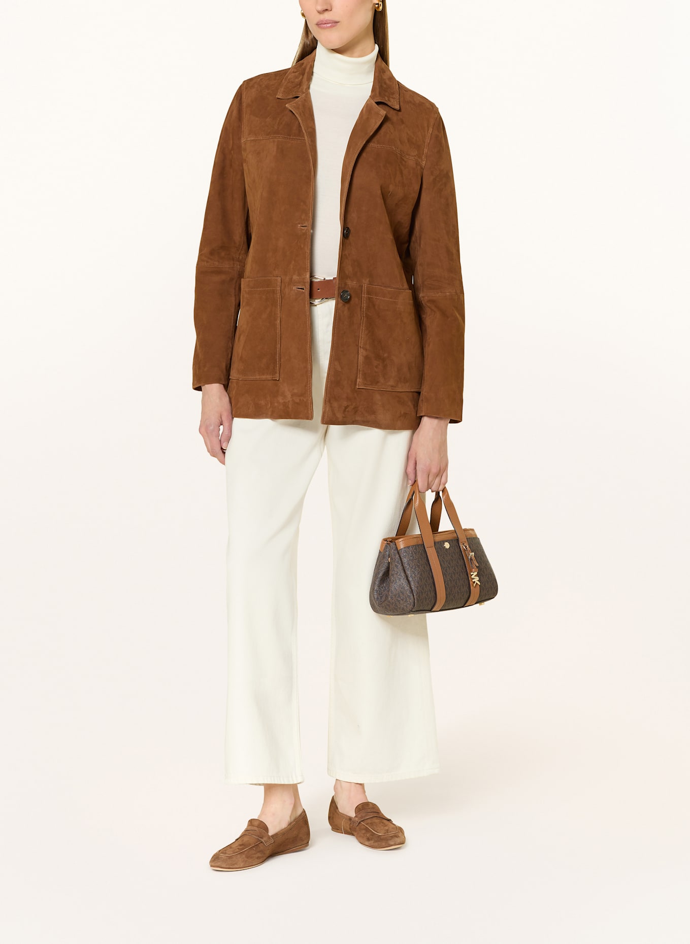 MICHAEL KORS Umhängetasche ROMEE: DUNKELBRAUN/ COGNAC