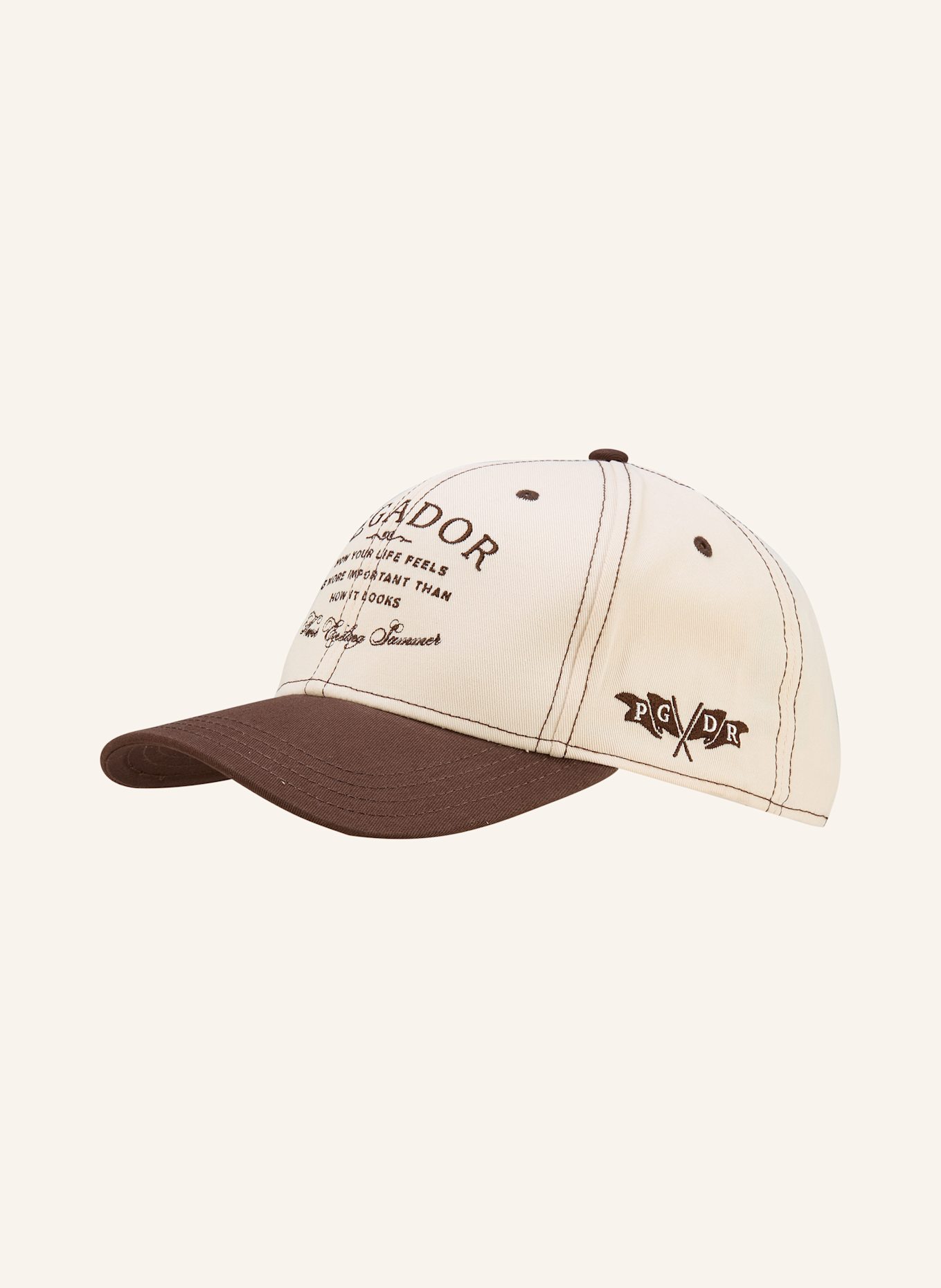 PEGADOR CAP WISTA: CREME / BRAUN