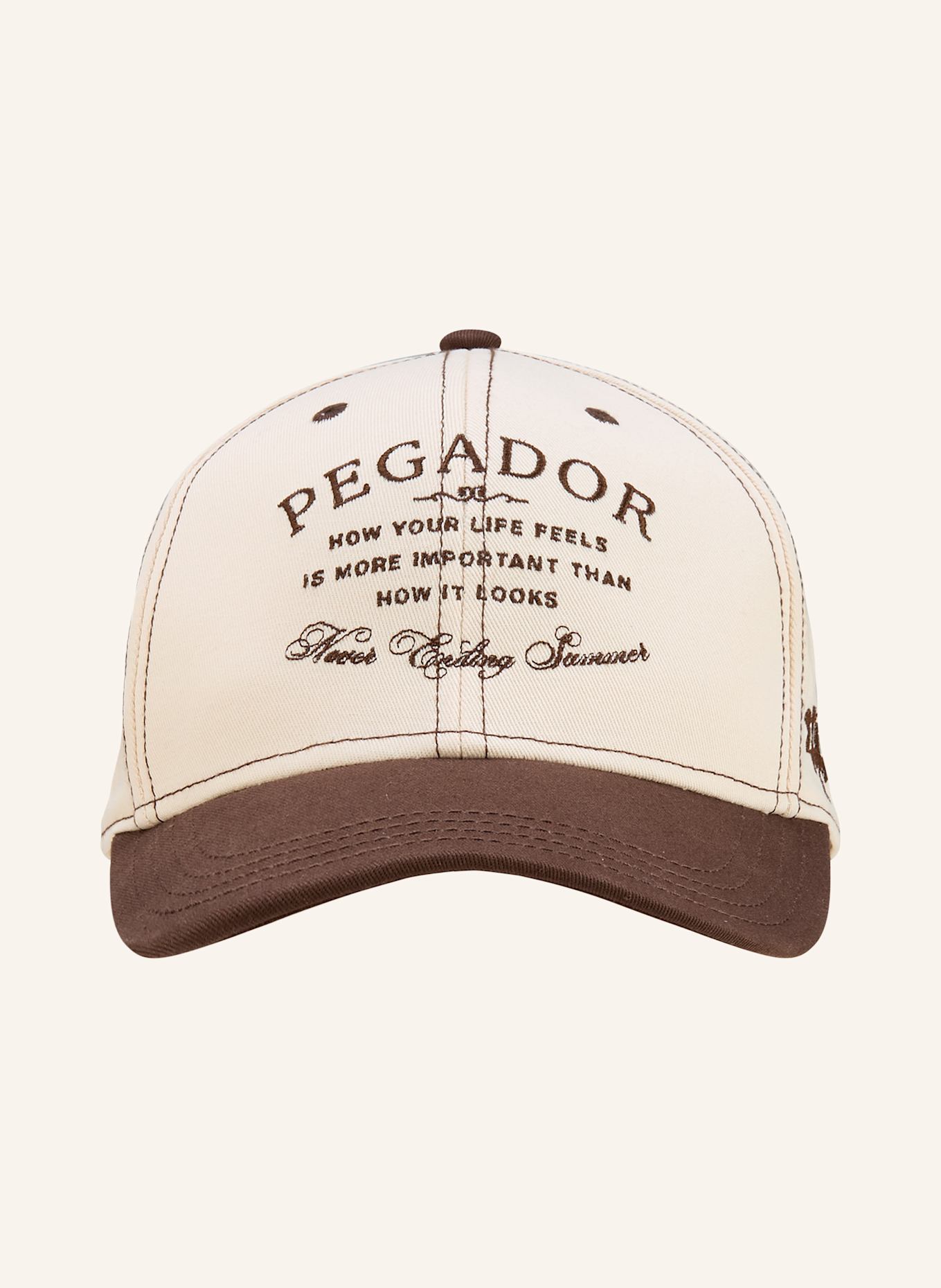 PEGADOR CAP WISTA: CREME / BRAUN