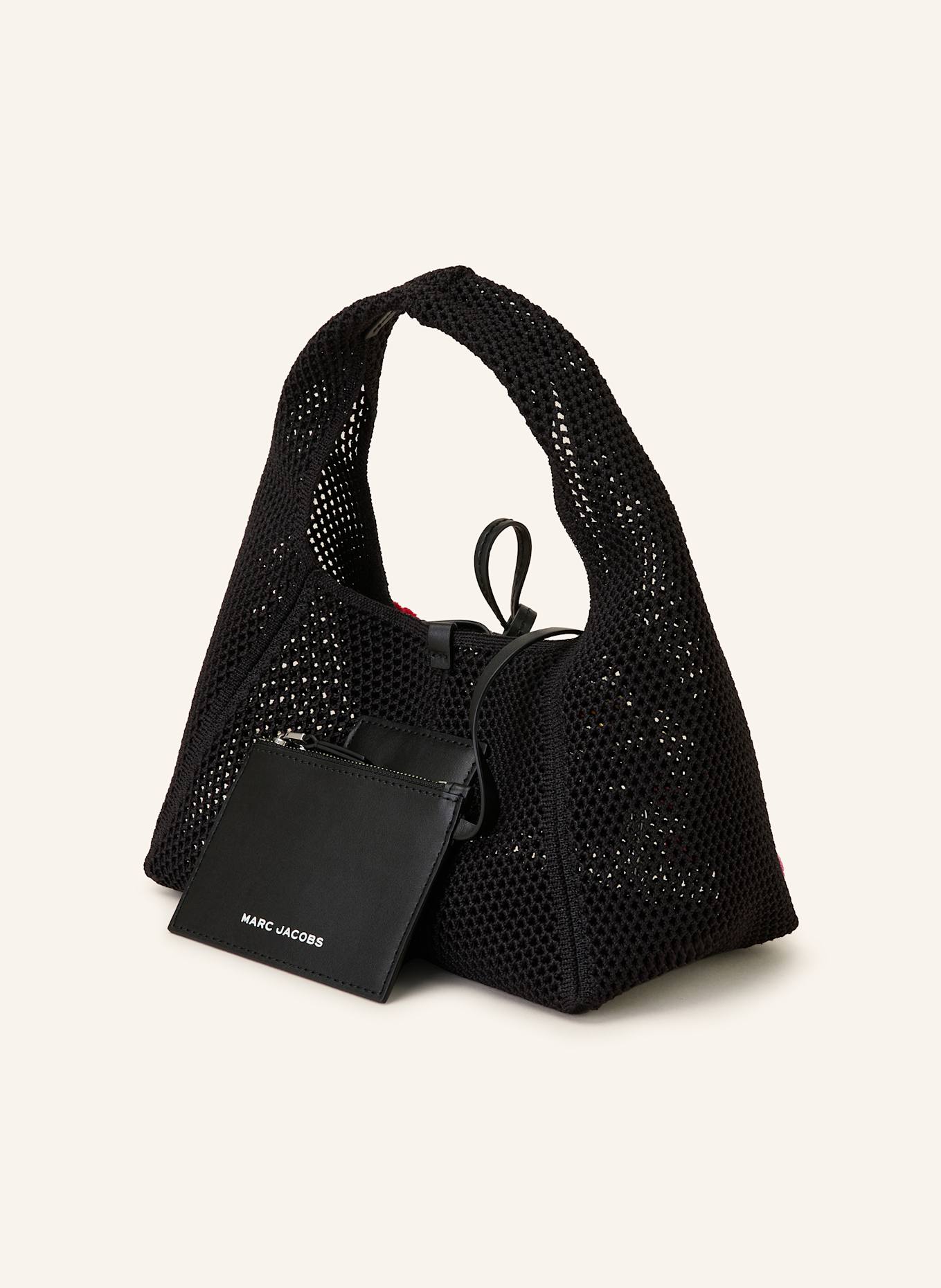 MARC JACOBS Handtasche THE DAISY CROCHET MINI SACK BAG: SCHWARZ