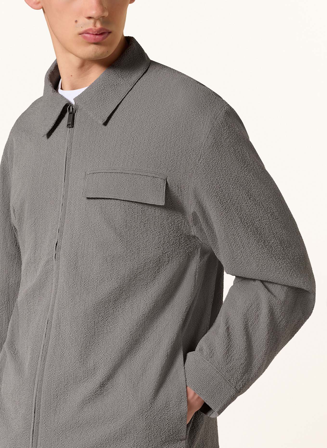 Calvin Klein Overjacket: GRAU