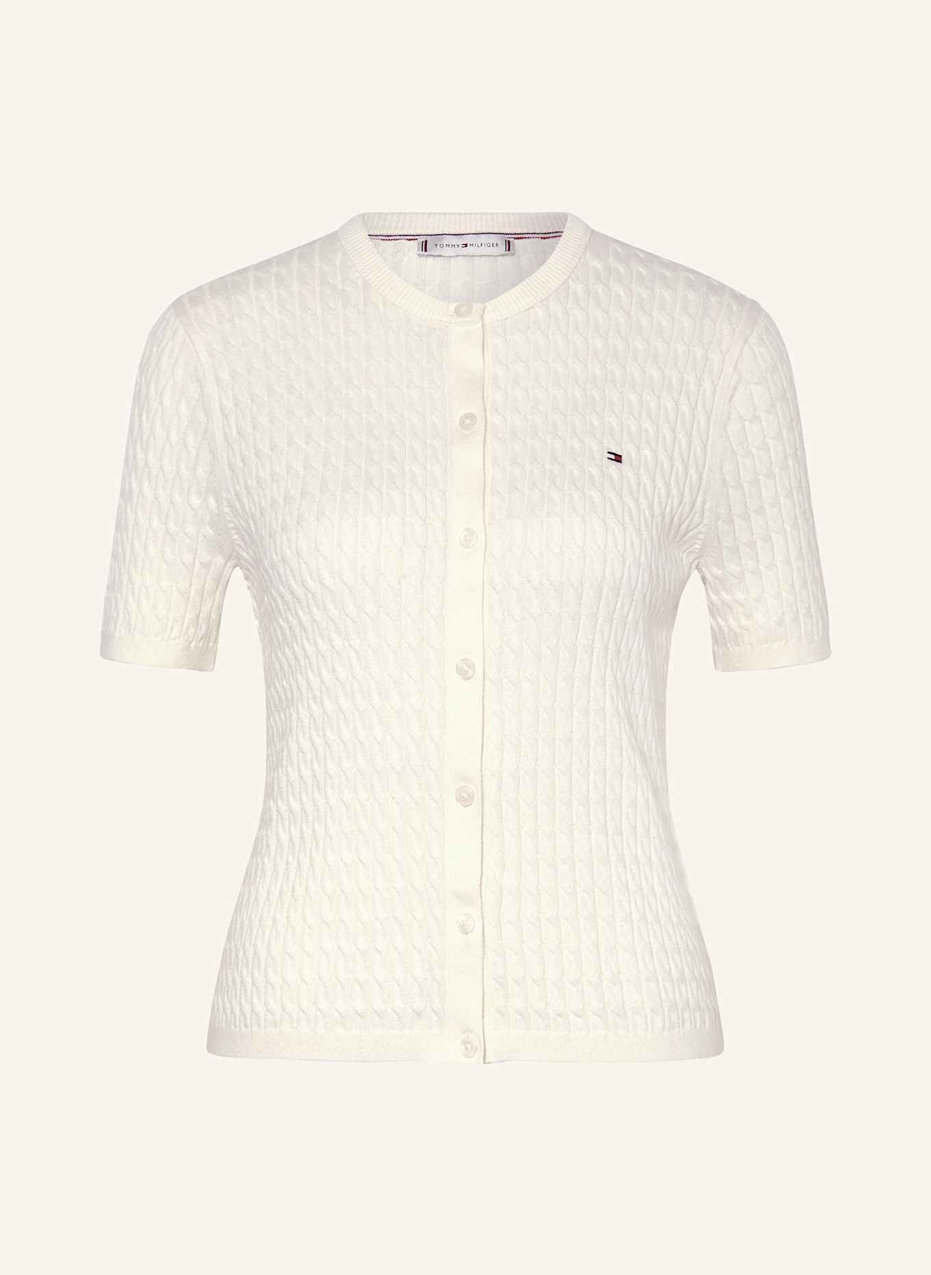 TOMMY HILFIGER Strickjacke: ECRU