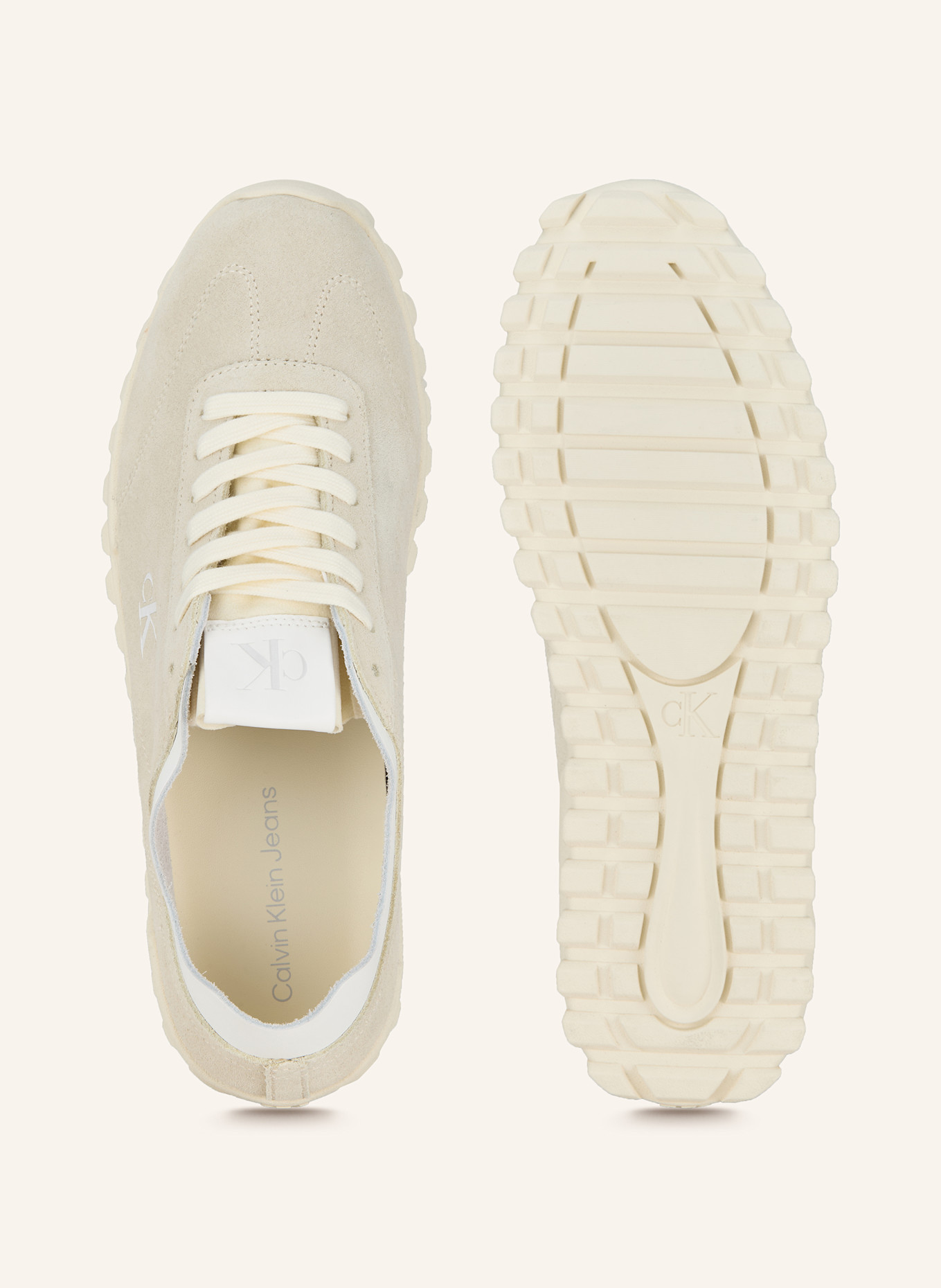 Calvin Klein Sneakersy: KREMOWY/ BIAŁY
