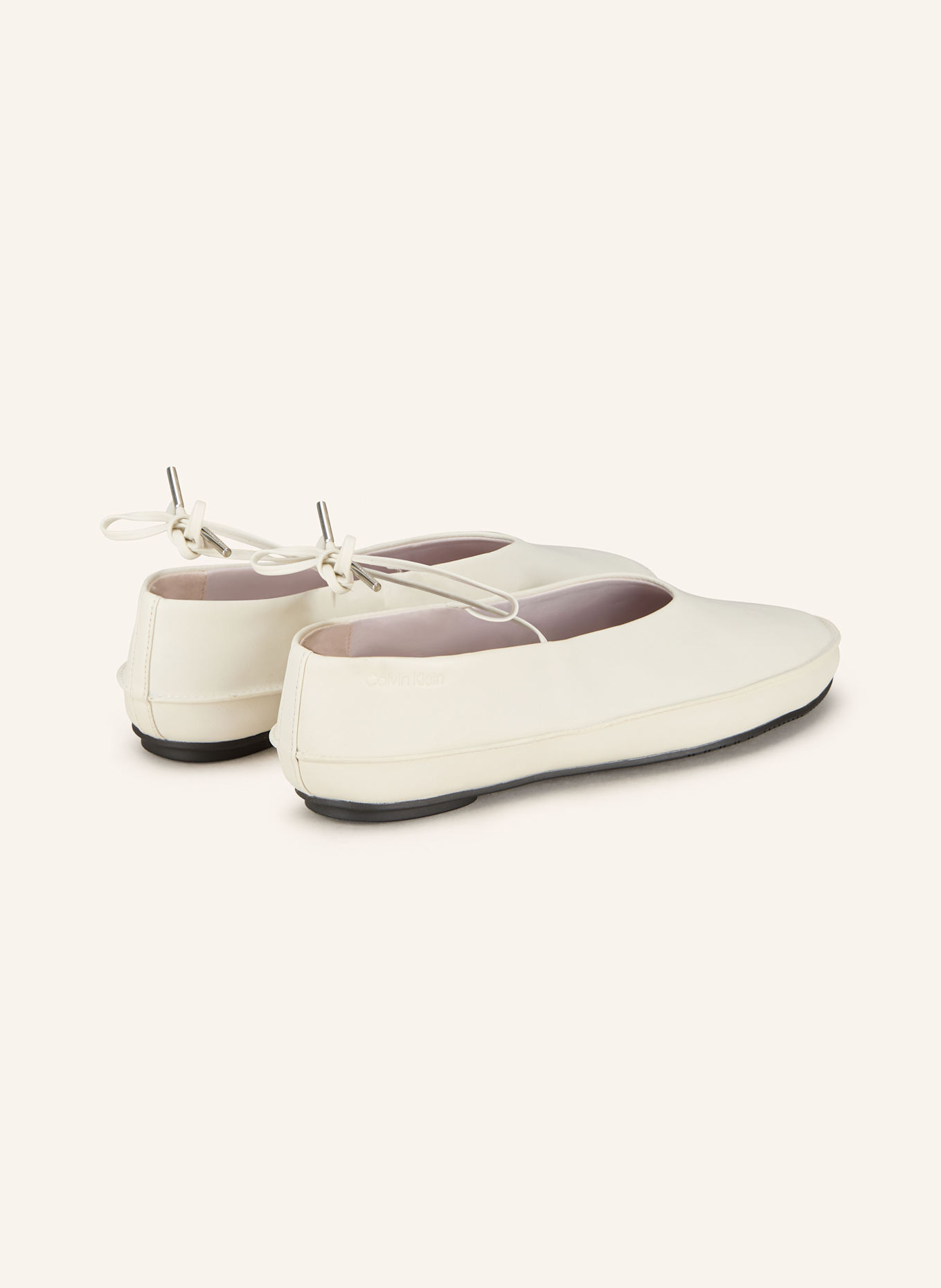 Calvin Klein Baleriny Mary Jane: ECRU