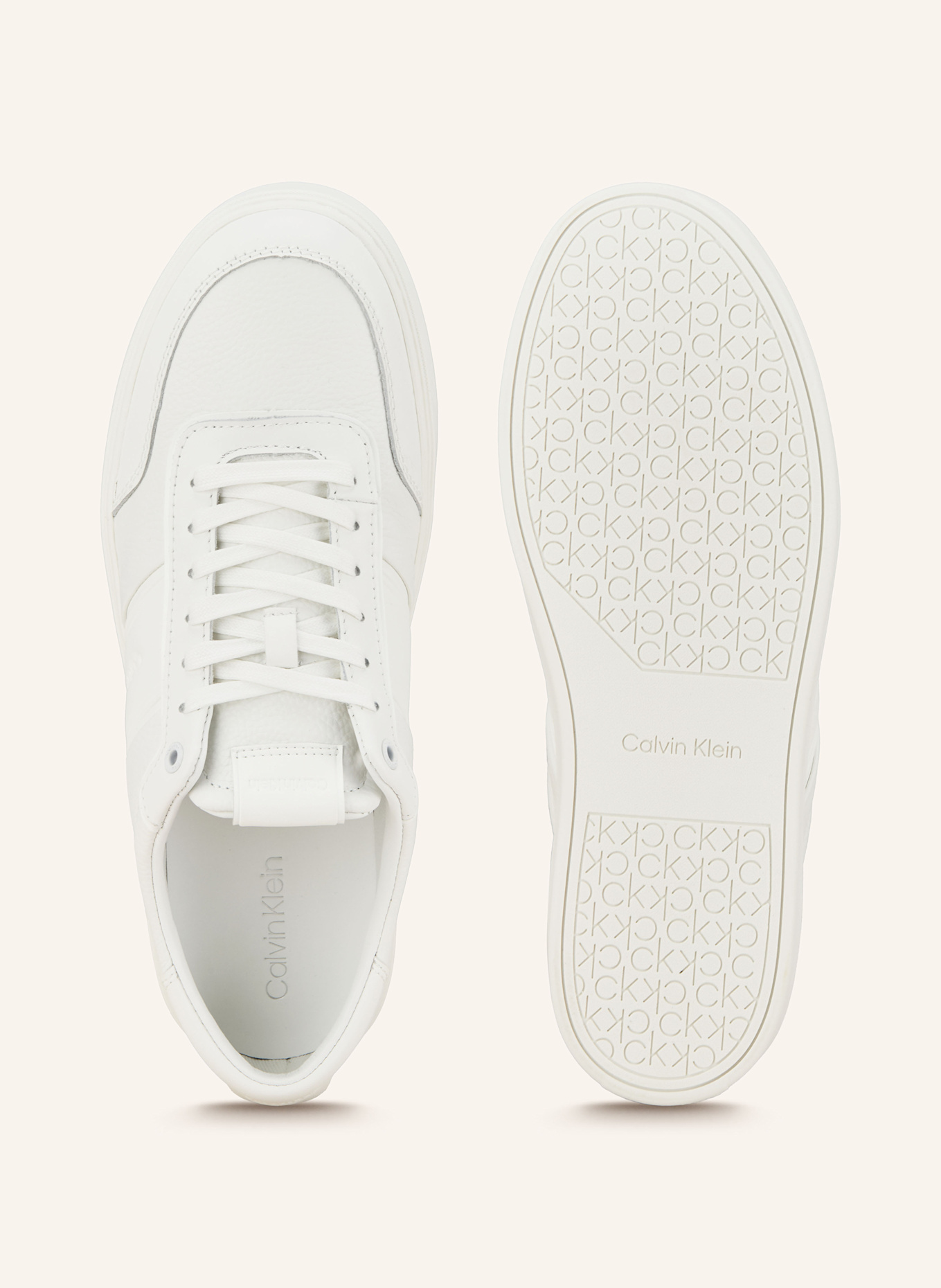 calvin Flag Klein Sneakersy: BIAŁY