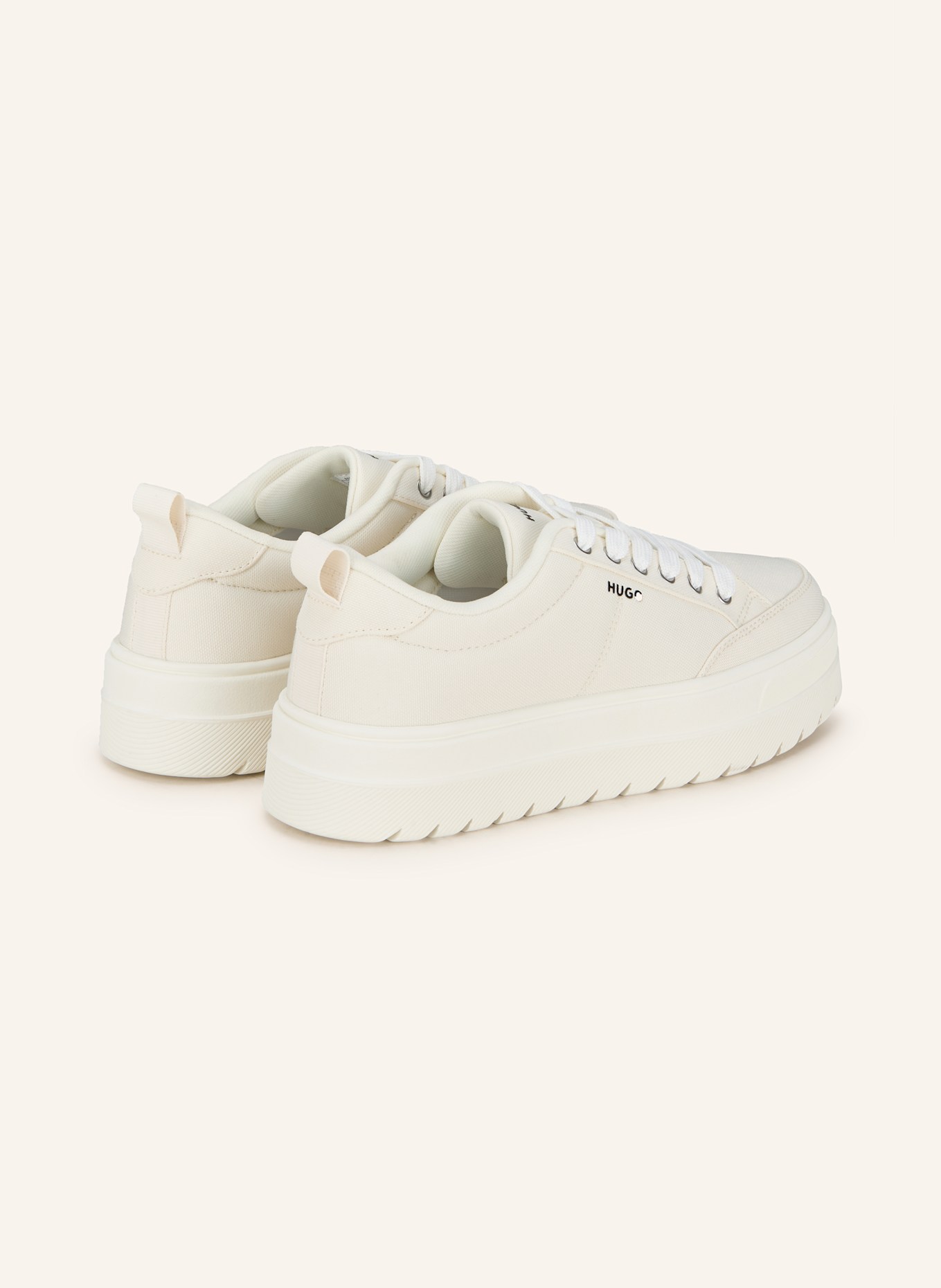 HUGO buckle-fastening sneaker LYSSA: WEISS