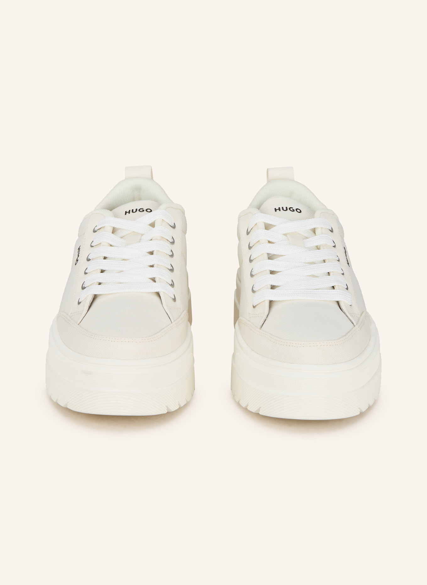 HUGO buckle-fastening sneaker LYSSA: WEISS