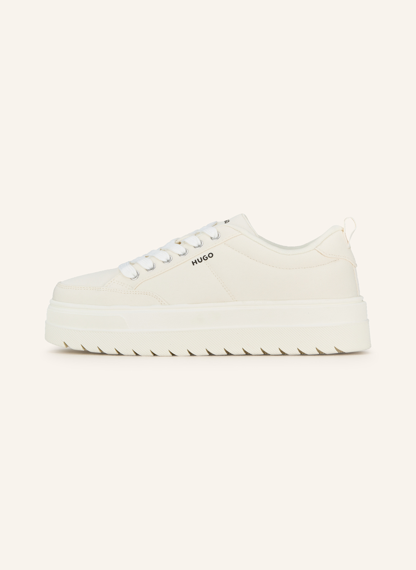 HUGO buckle-fastening sneaker LYSSA: WEISS