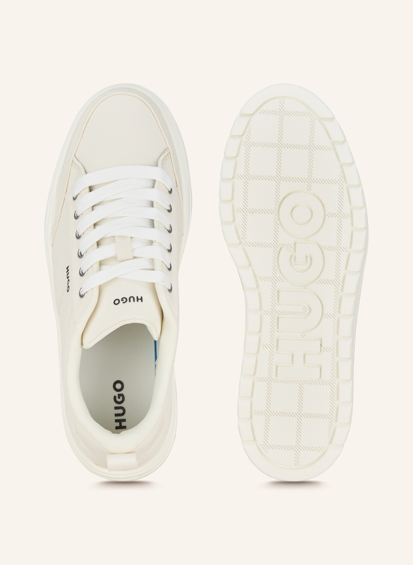 HUGO buckle-fastening sneaker LYSSA: WEISS