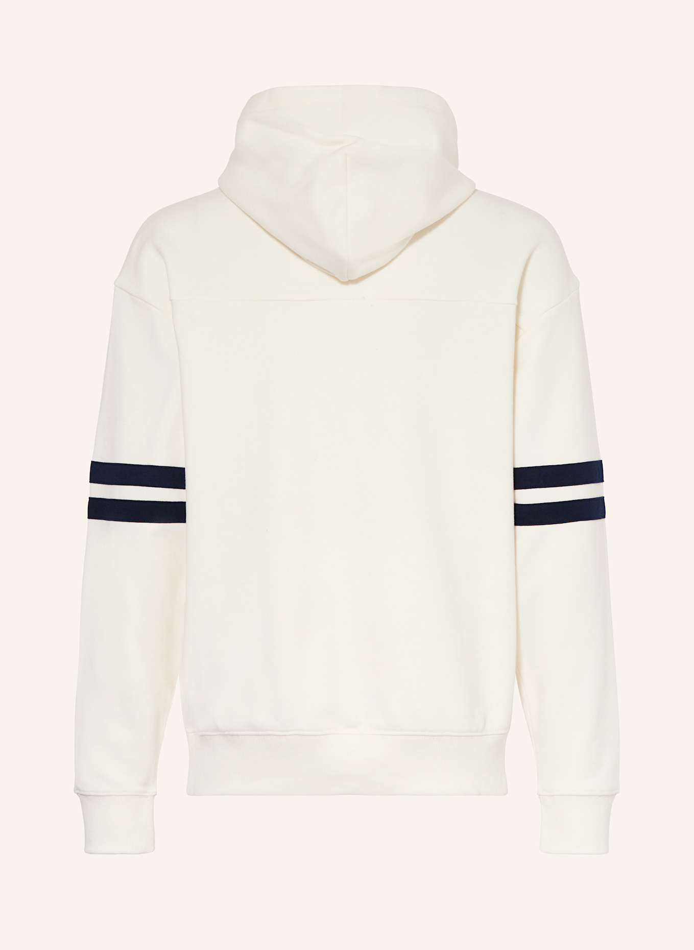 TOMMY HILFIGER Hoodie: CREME / DUNKELBLAU
