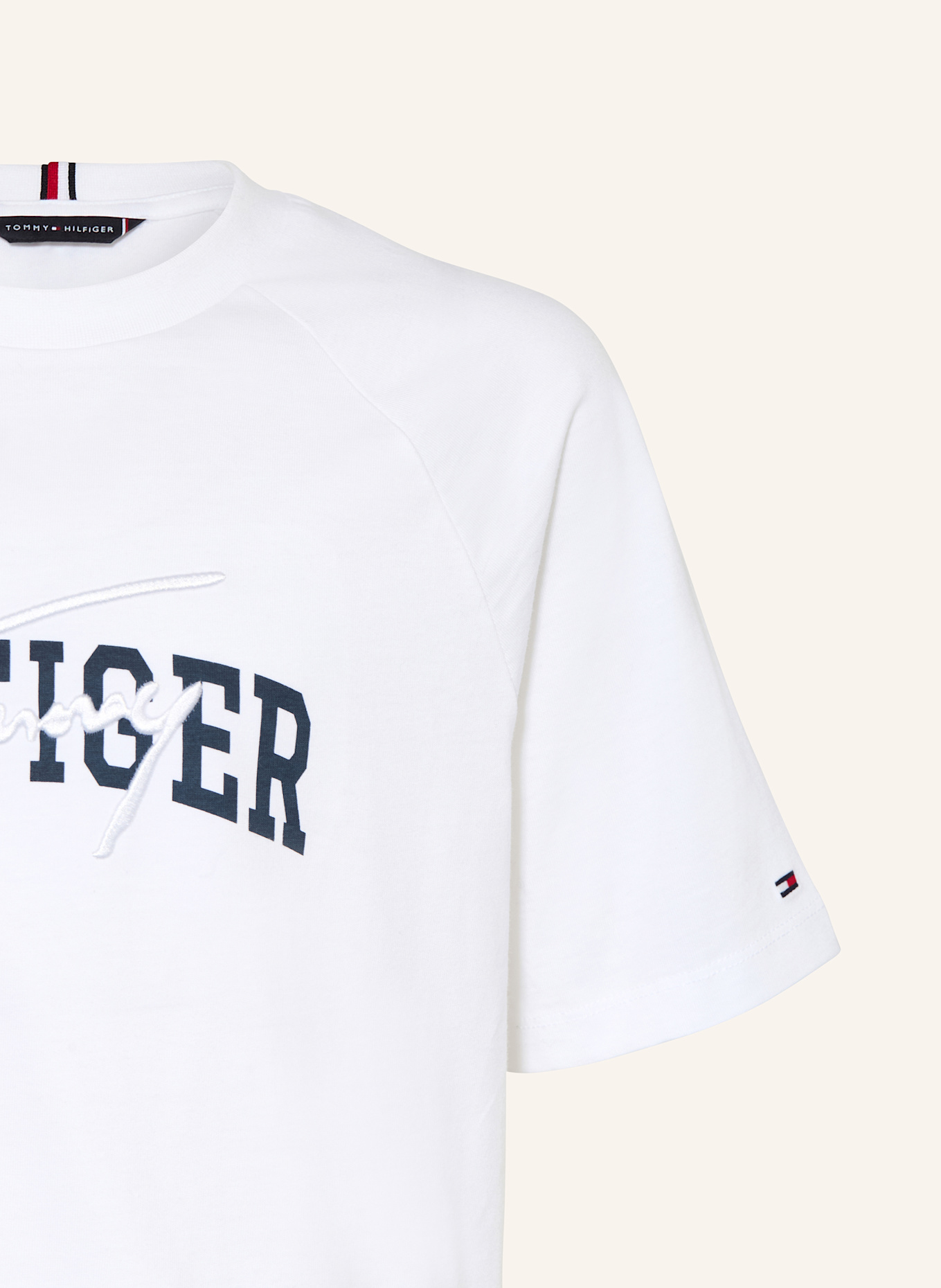 TOMMY HILFIGER T-shirt: BLANC