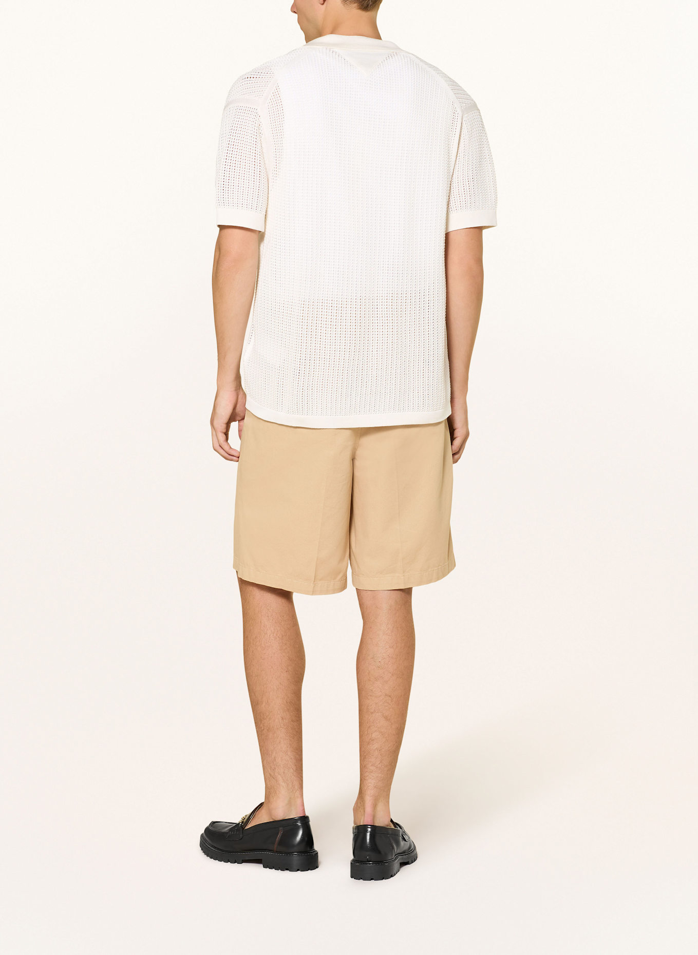 TOMMY HILFIGER Strickhemd Relaxed Fit: ECRU