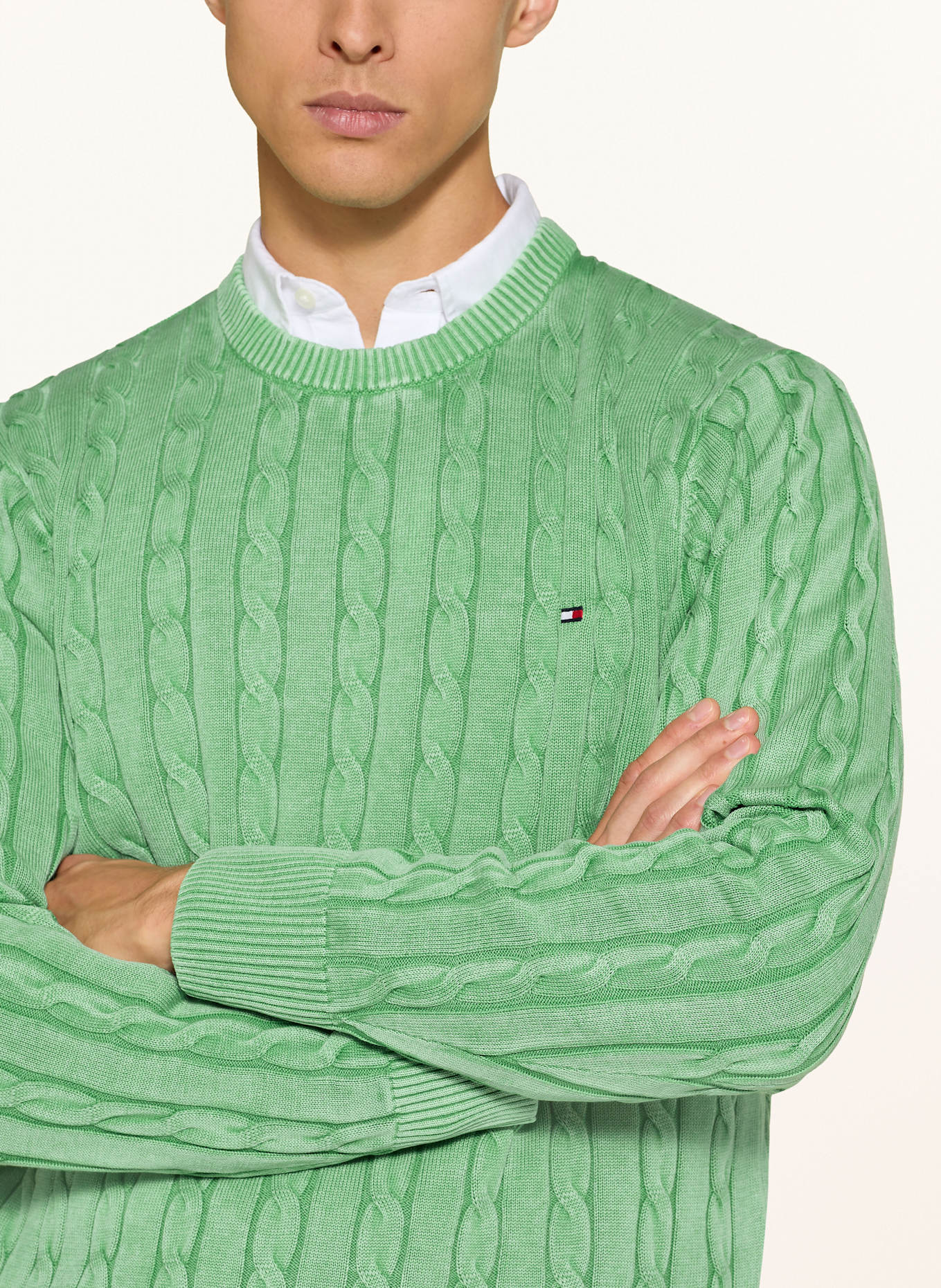 TOMMY HILFIGER Sweter: ZIELONY