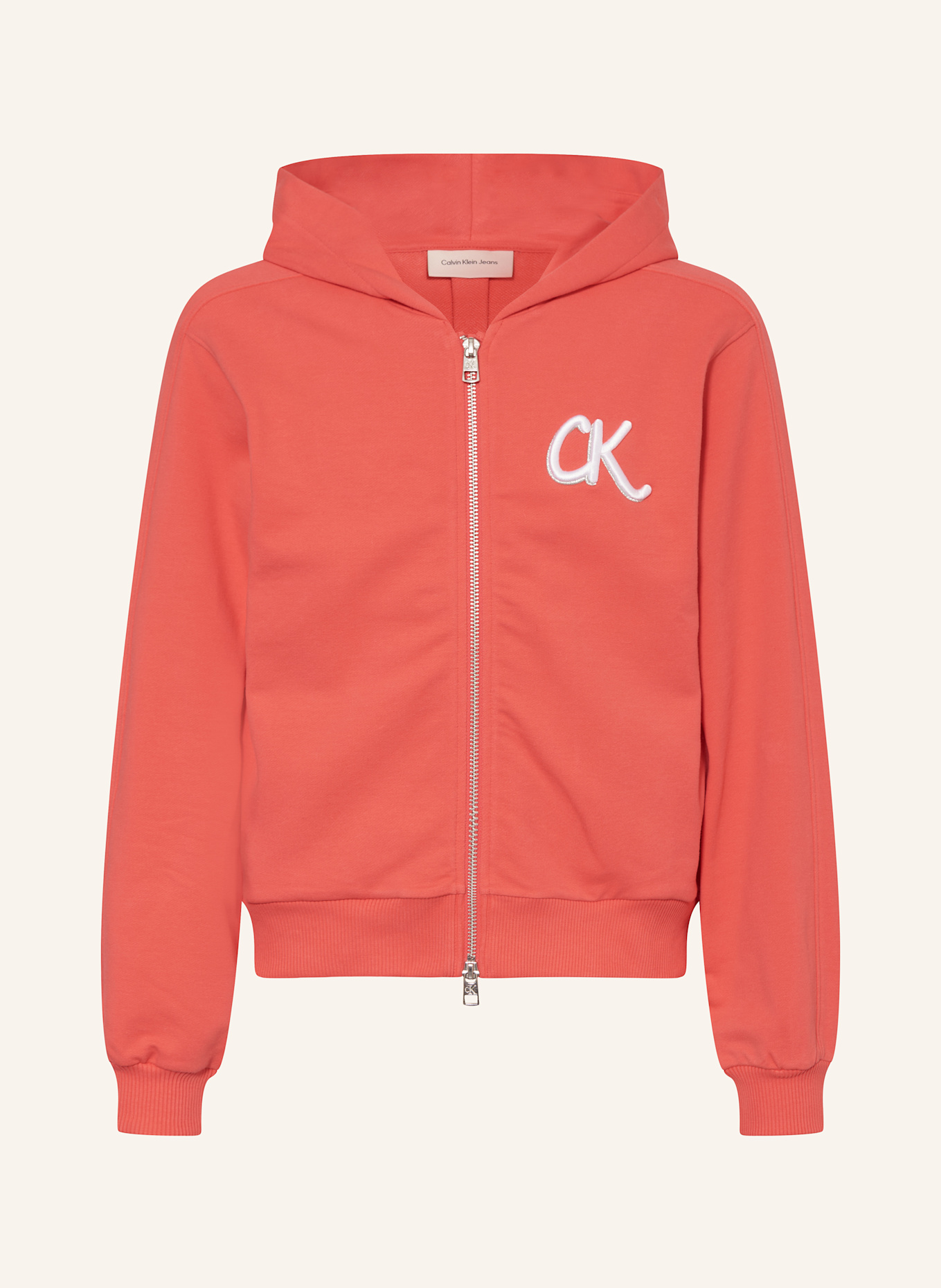 Calvin Klein Sweatjacke: NEONROT