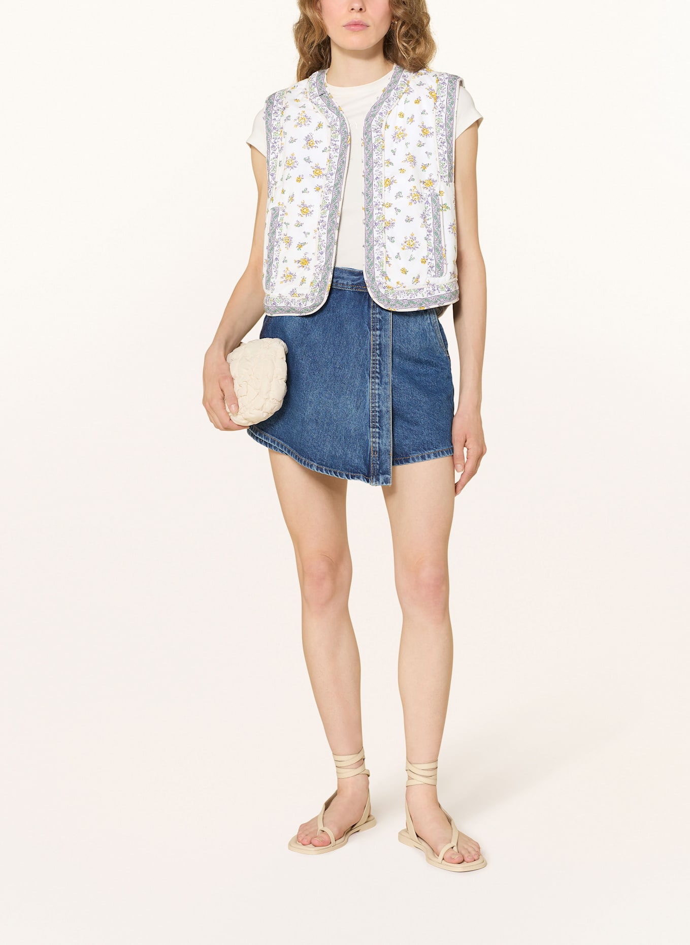 Pepe Jeans Weste SOL zum Wenden: WEISS / HELLLILA / DUNKELGELB