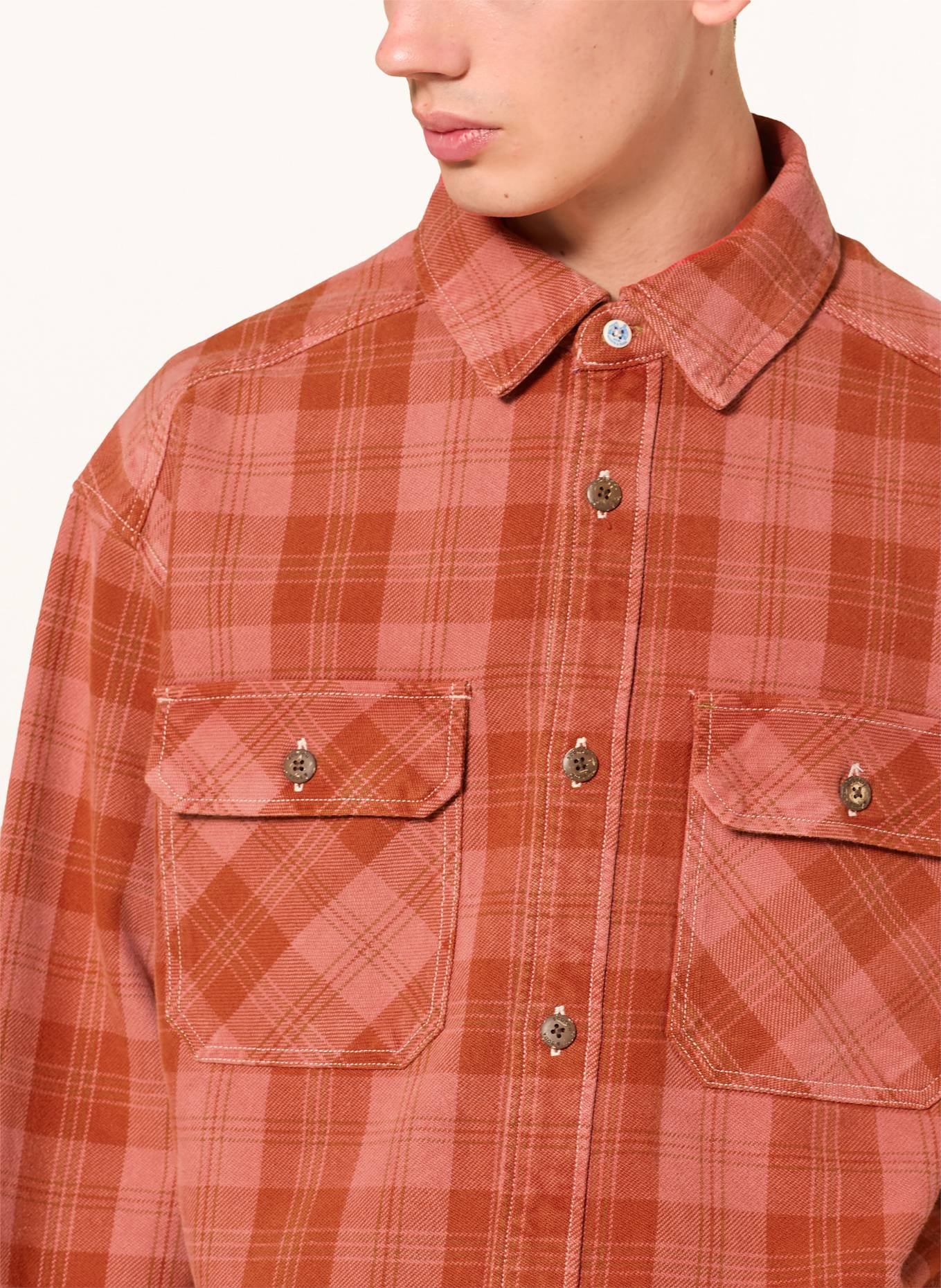SCOTCH & SODA Overshirt: ROT / HELLROT