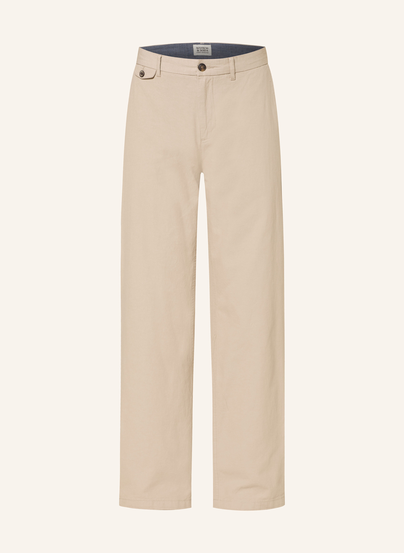 SCOTCH & SODA OTIS Relaxed Fit suit trousers: BEIGE