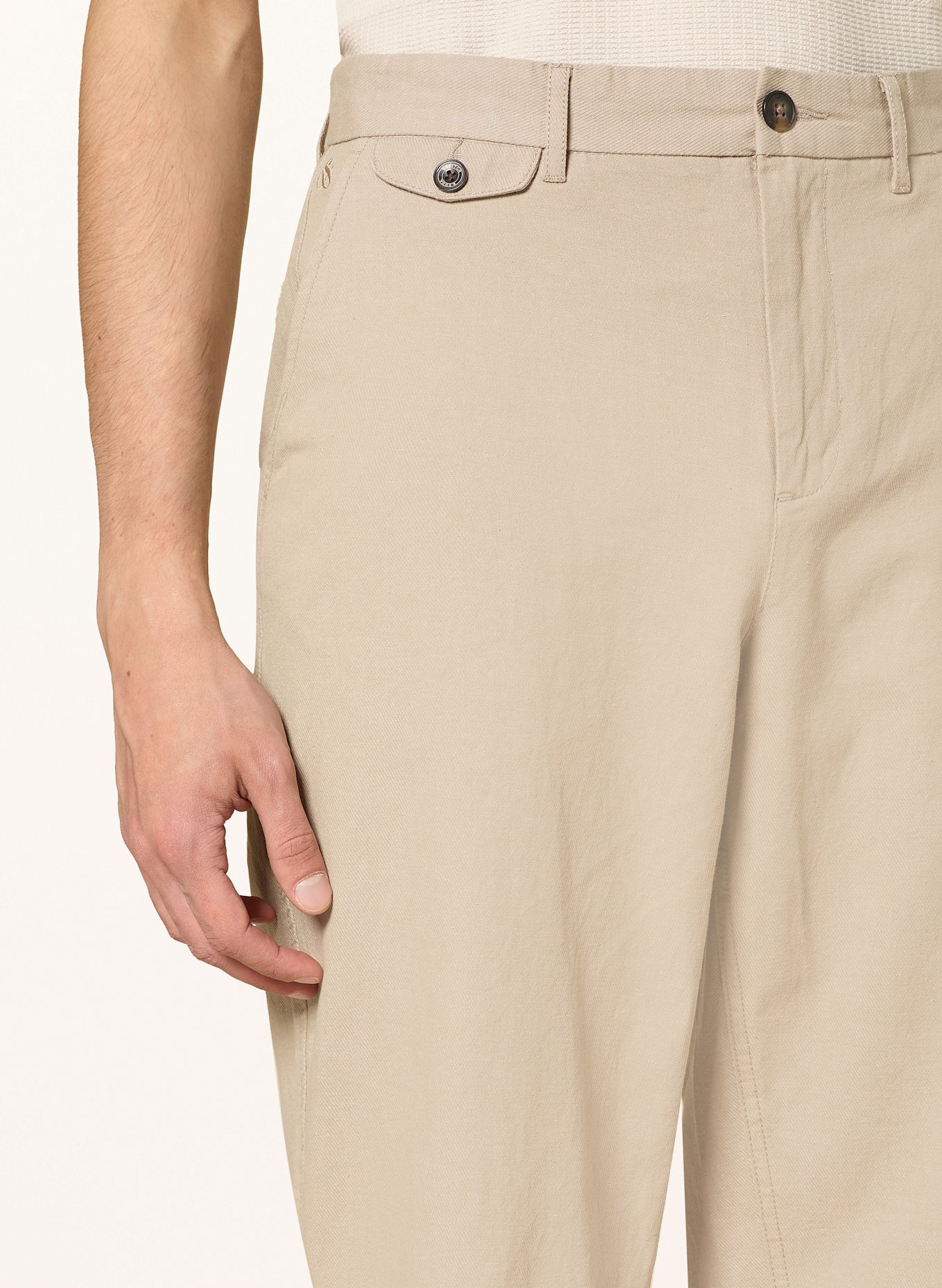 SCOTCH & SODA OTIS Relaxed Fit suit trousers: BEIGE