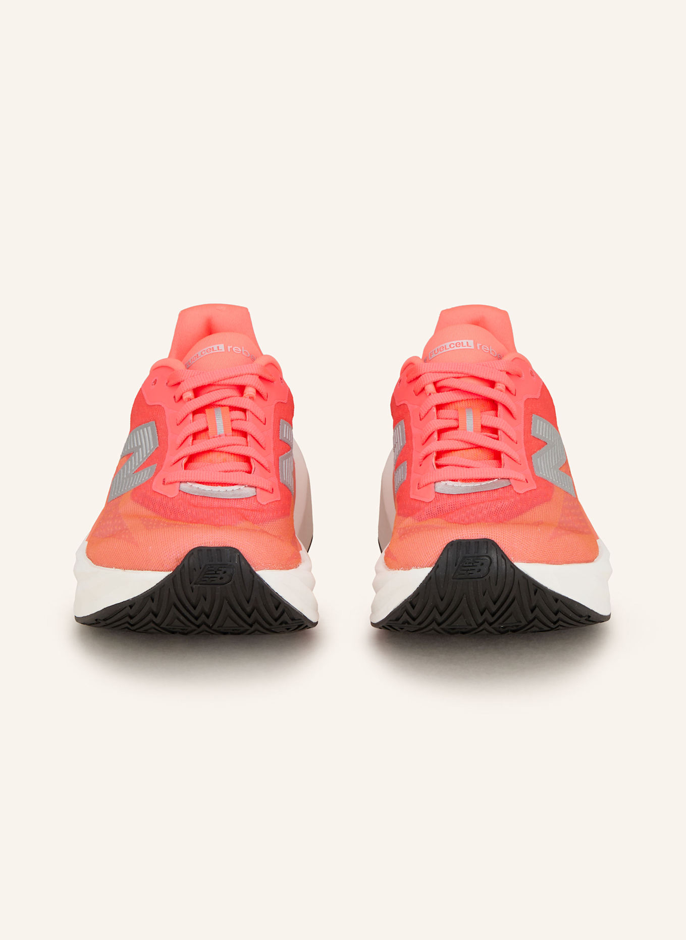 new balance Laufschuhe FUELCELL REBEL V5: NEONROT/ GRAU