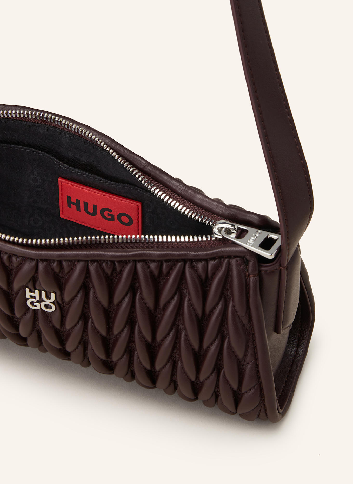 HUGO Schultertasche CHRIS 2.0: DUNKELBRAUN