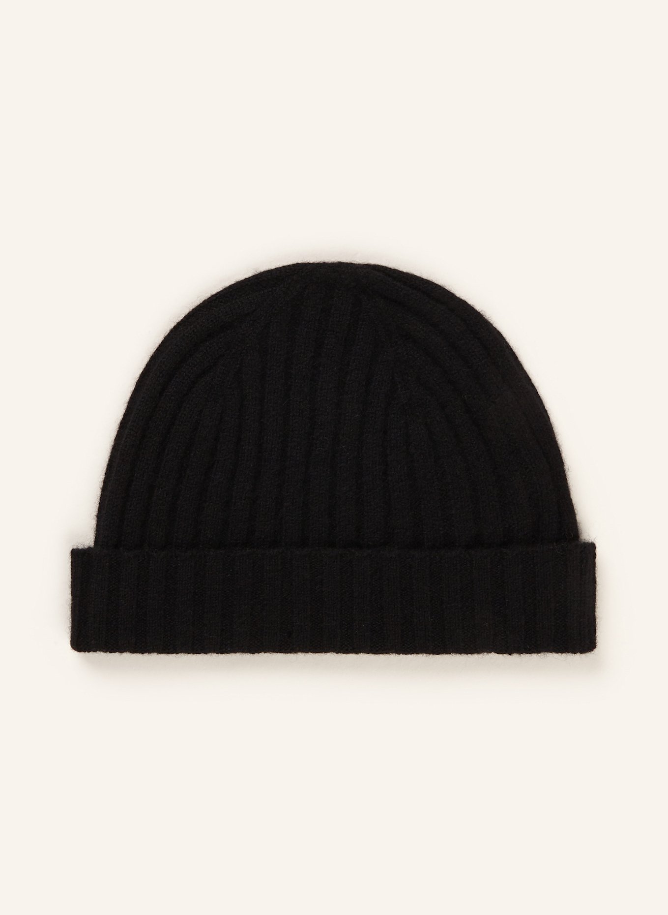 STROKESMAN'S Cashmere-Mütze: SCHWARZ
