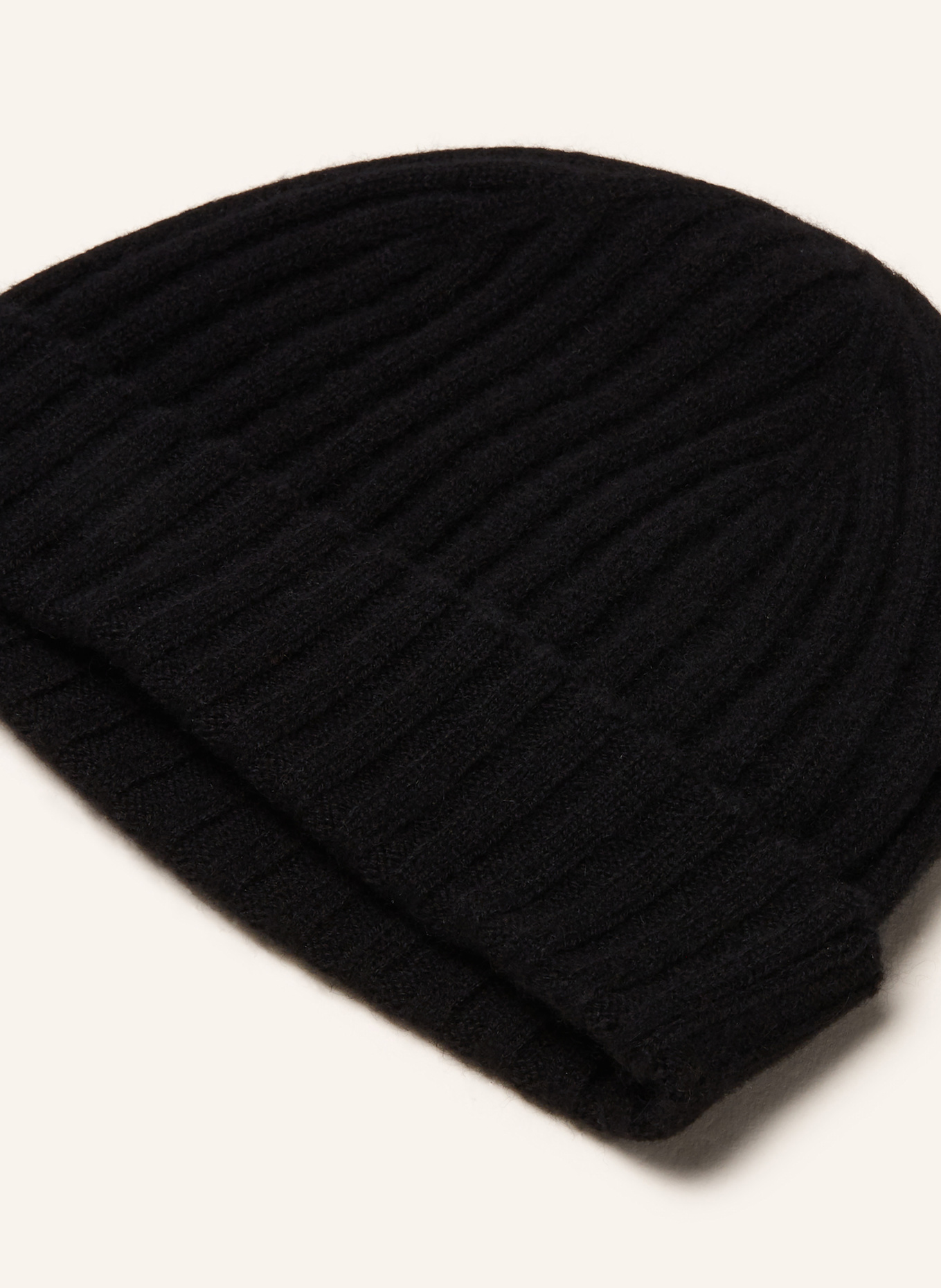 STROKESMAN'S Cashmere-Mütze: SCHWARZ