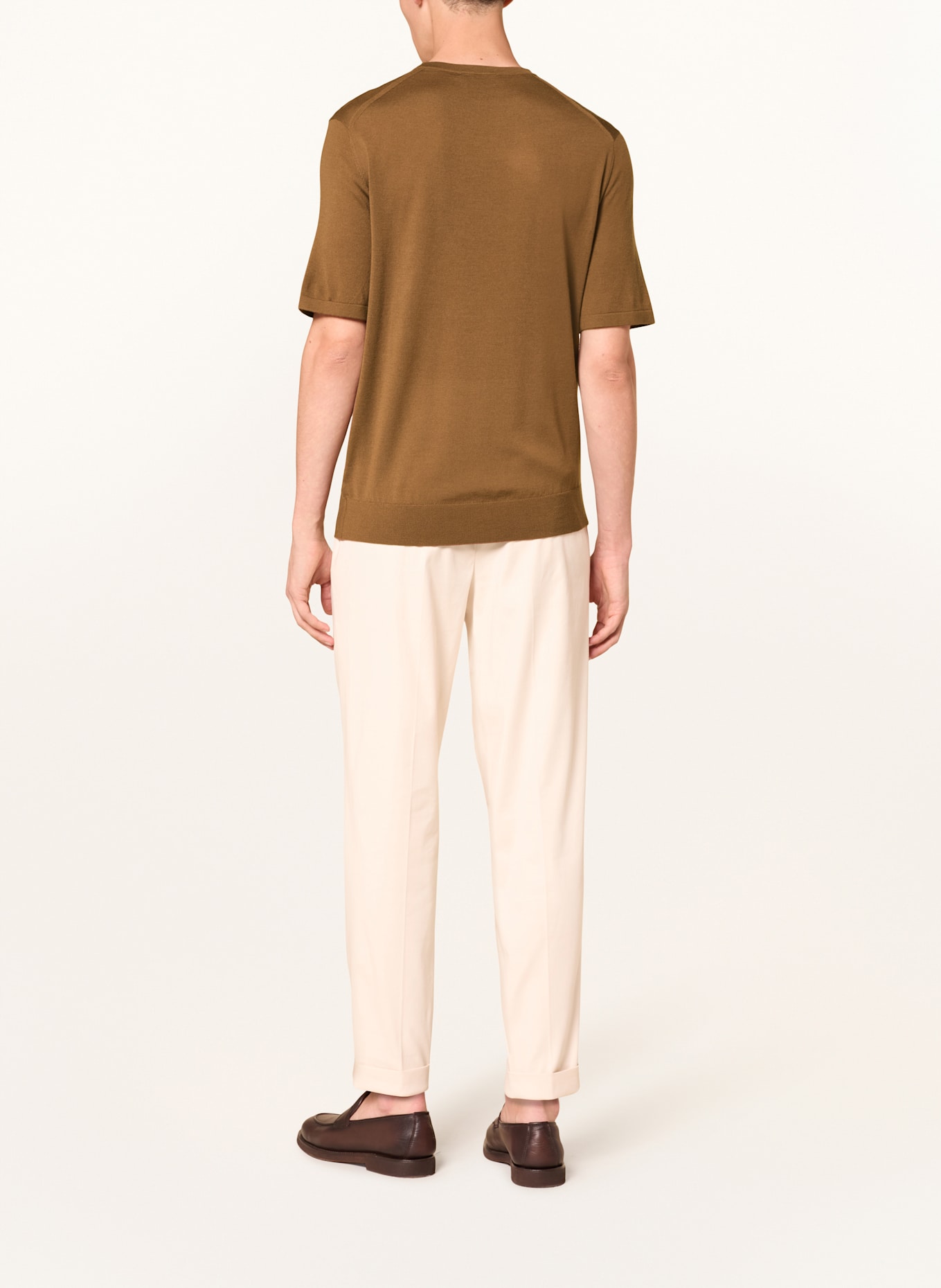 TIGER OF SWEDEN Strickshirt CONNOR: BRAUN