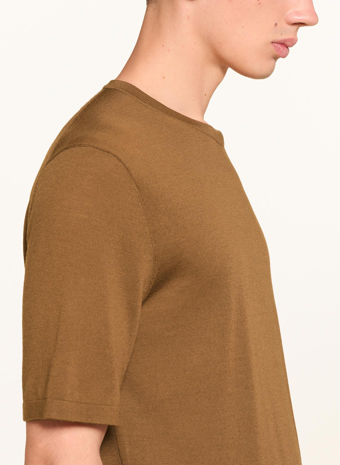 TIGER OF SWEDEN Strickshirt CONNOR: BRAUN
