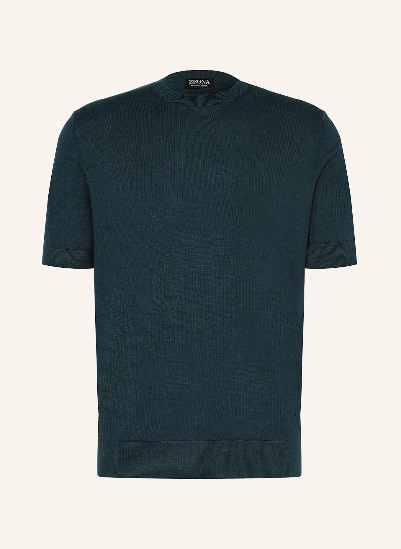 ZEGNA Strickshirt: PETROL
