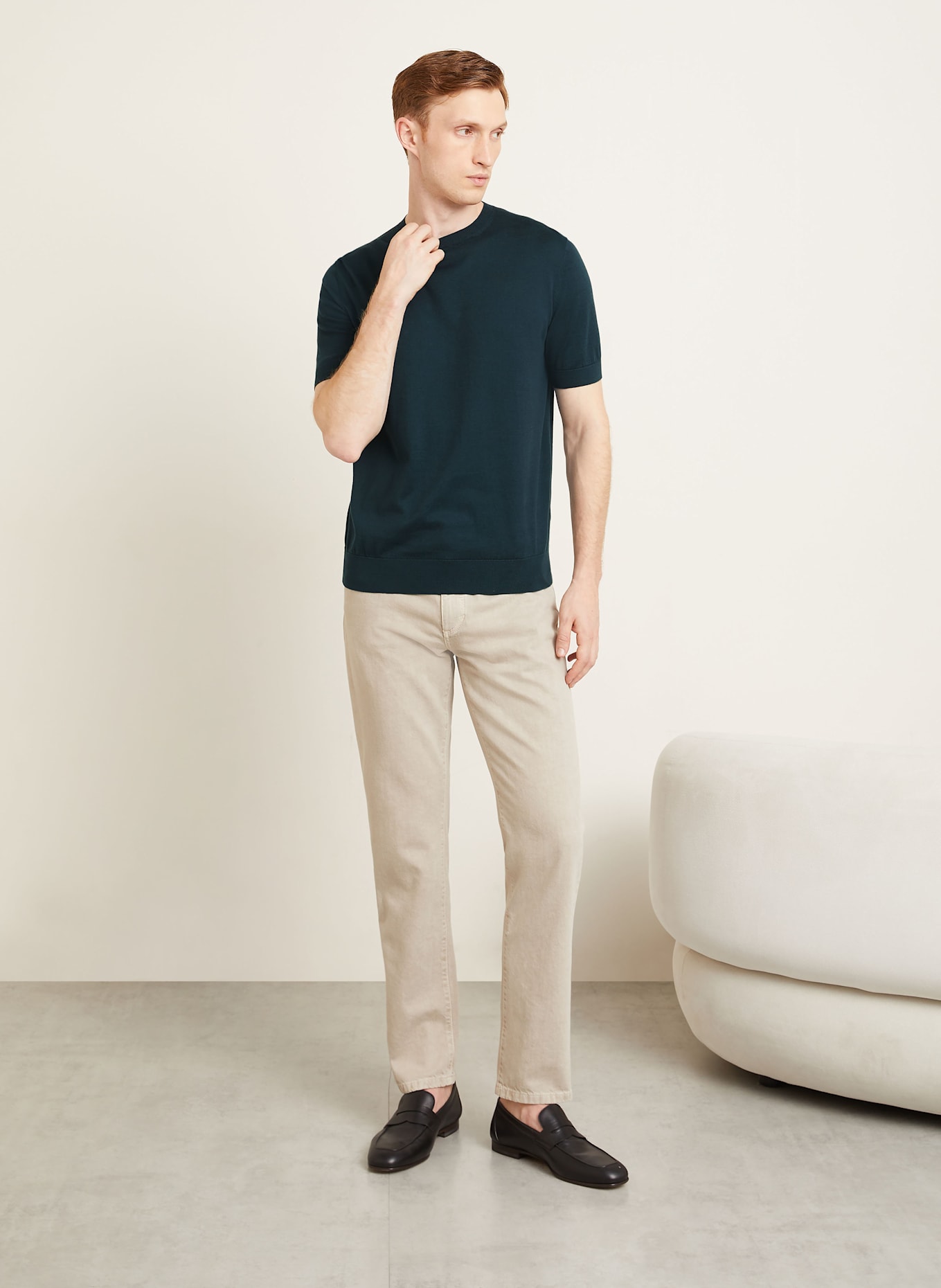 ZEGNA Strickshirt: PETROL