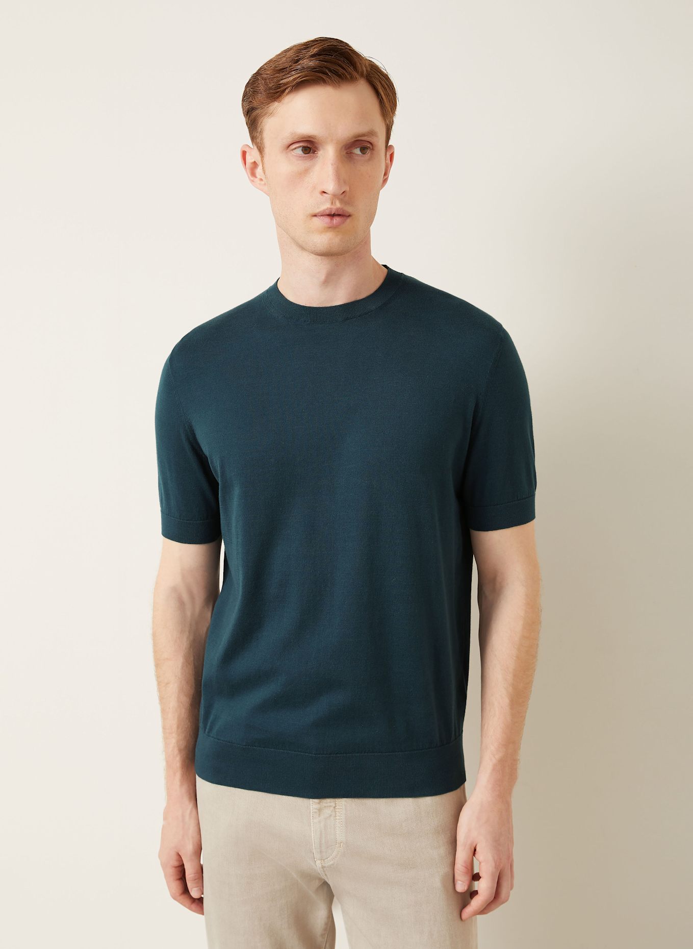 ZEGNA Strickshirt: PETROL