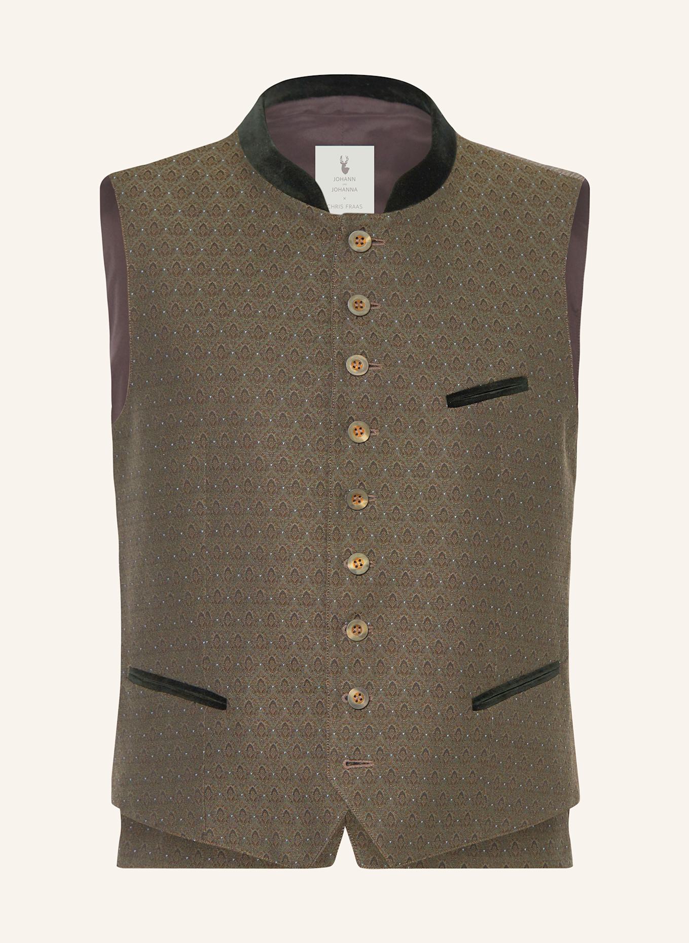 Johann & Johanna Trachten vest: BROWN