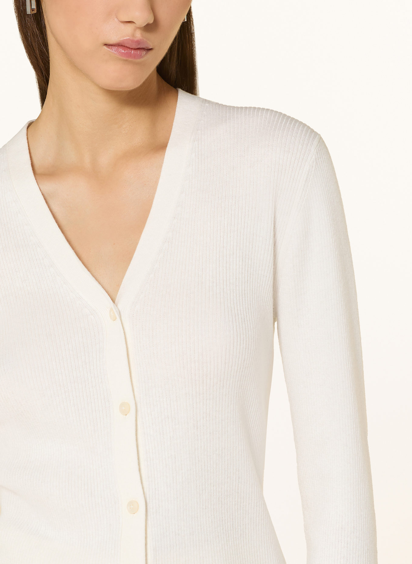 TIGER OF SWEDEN Strickjacke GIANE: WEISS