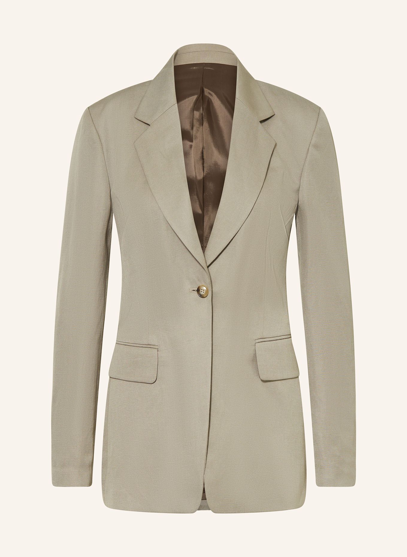 TIGER OF SWEDEN Blazer NARINA mit Leinen: GRAU