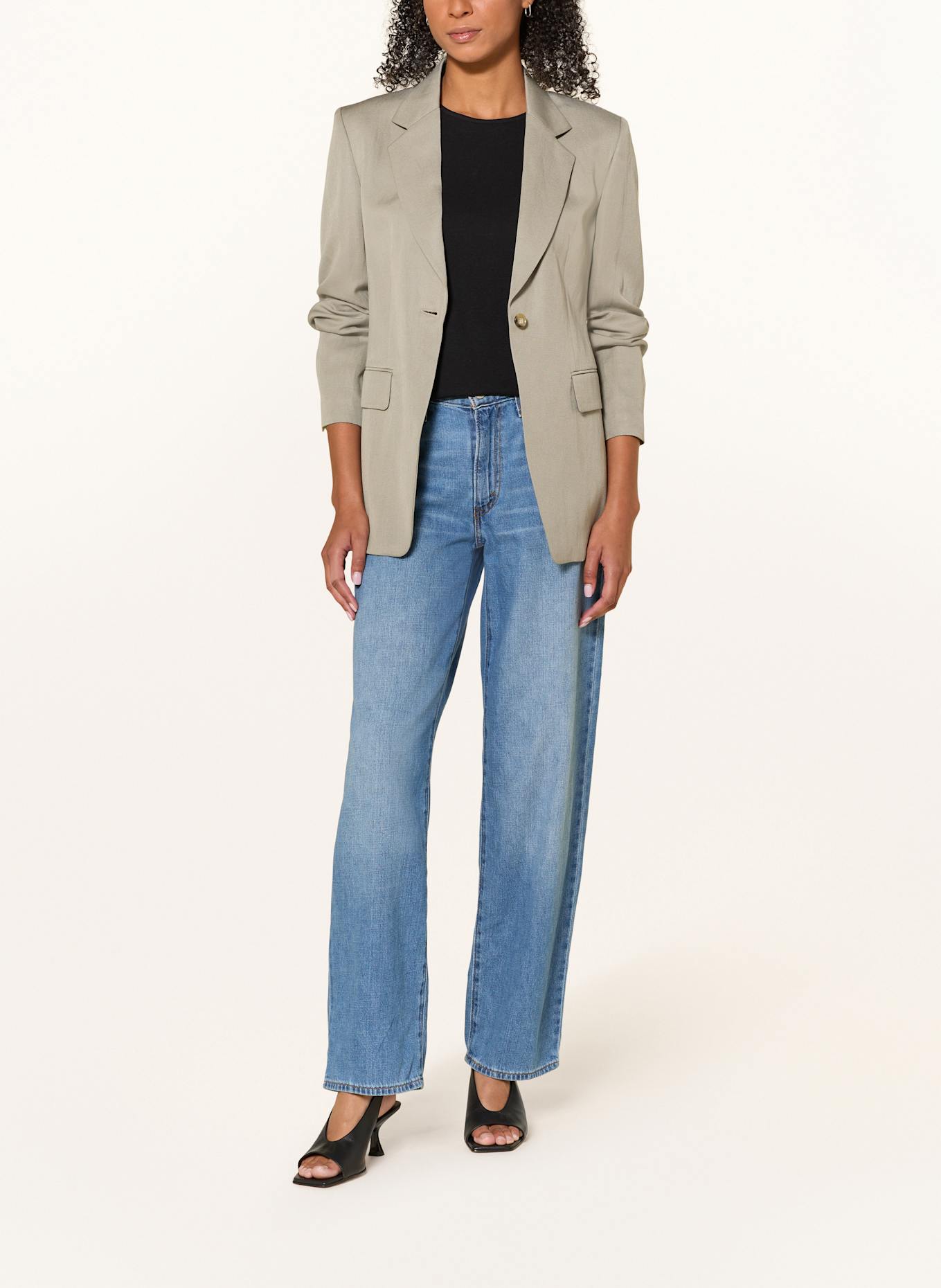 TIGER OF SWEDEN Blazer NARINA mit Leinen: GRAU