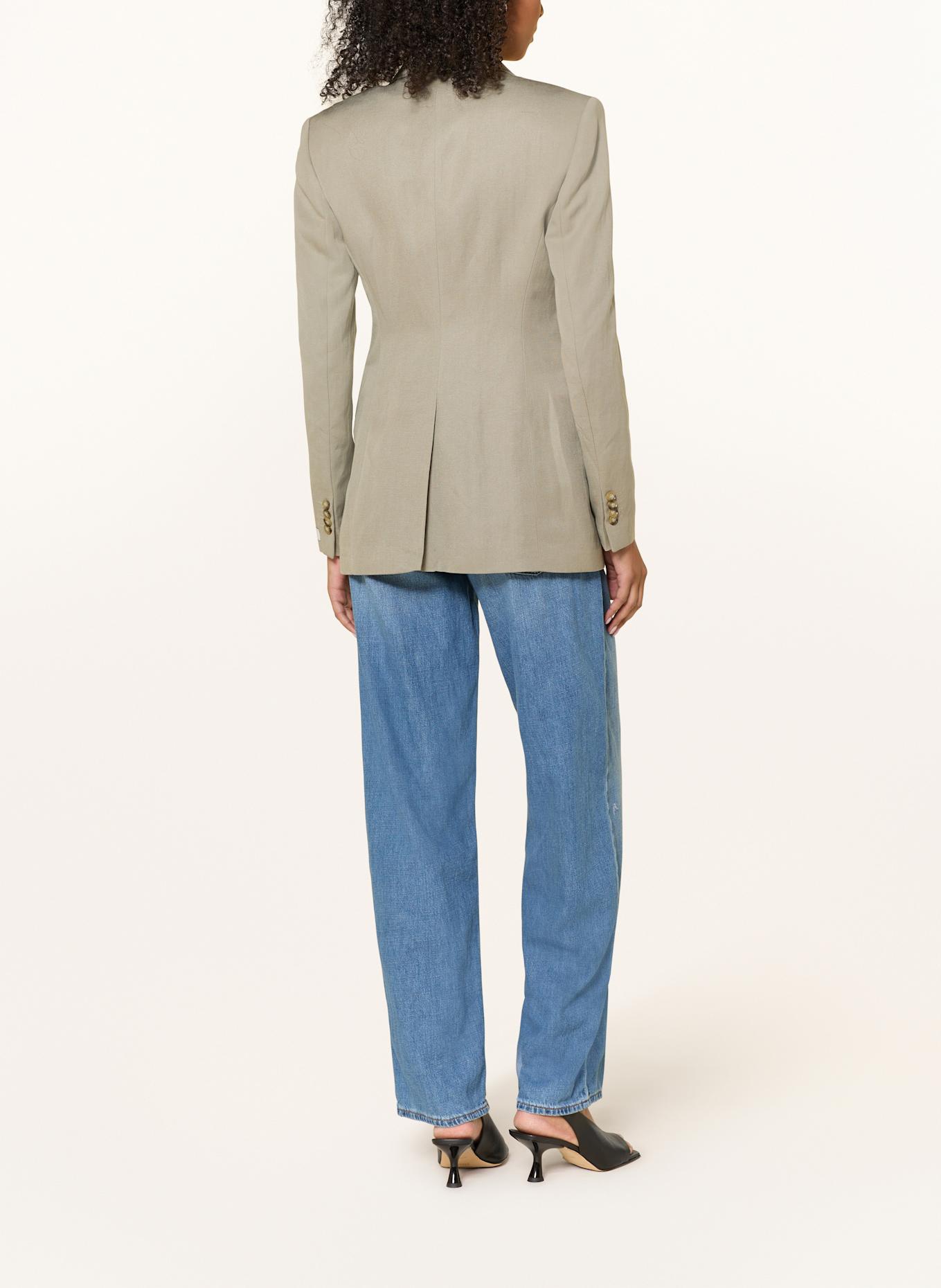 TIGER OF SWEDEN Blazer NARINA mit Leinen: GRAU